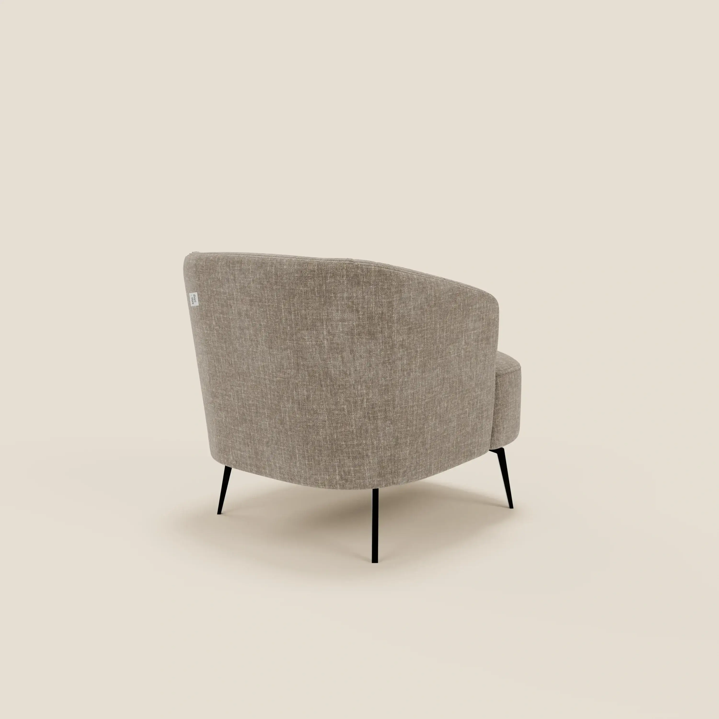Renoa Fauteuil d'élégance moderne en tissu lavable T24 brun taupe - Image 4