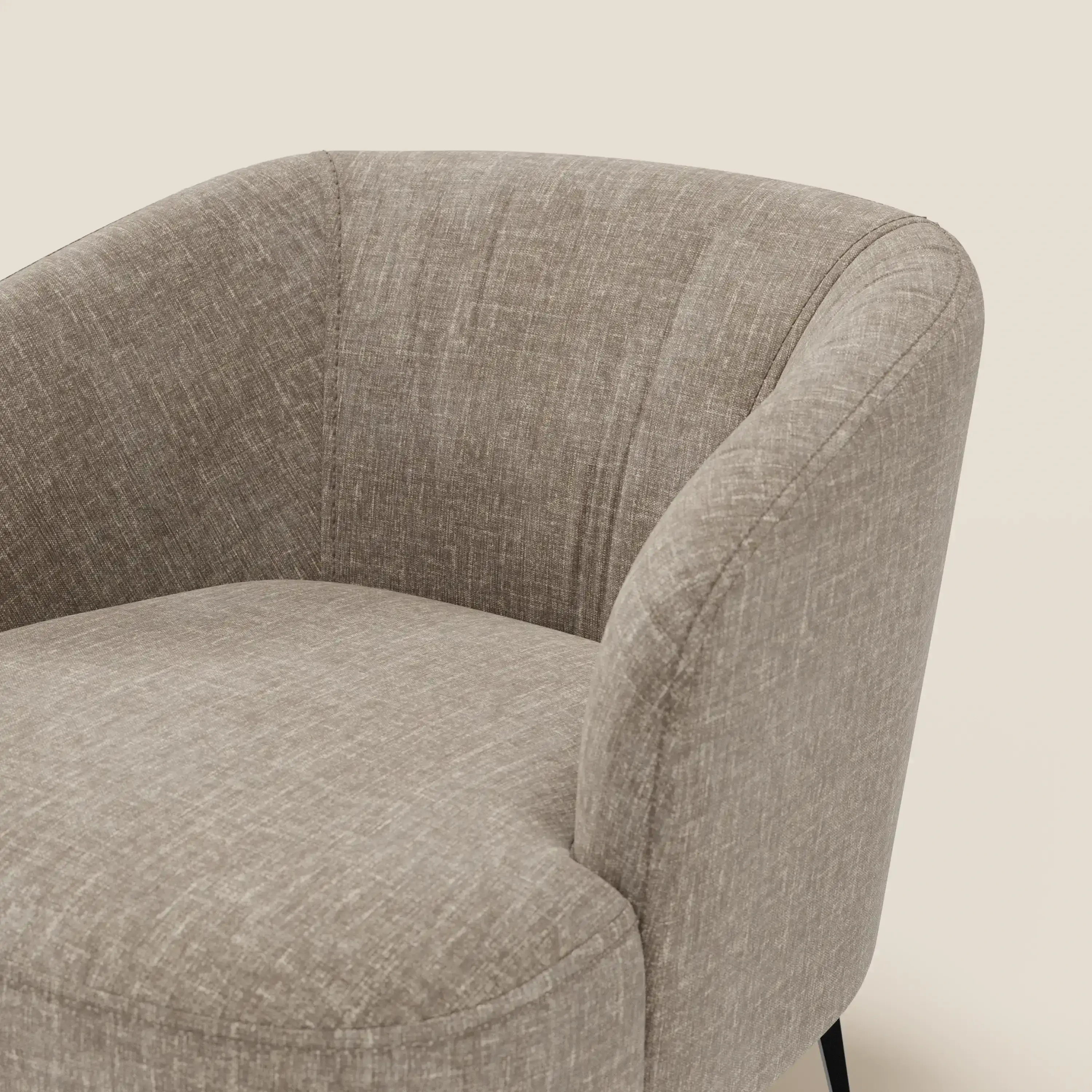 Renoa Fauteuil d'élégance moderne en tissu lavable T24 brun taupe - Image 6