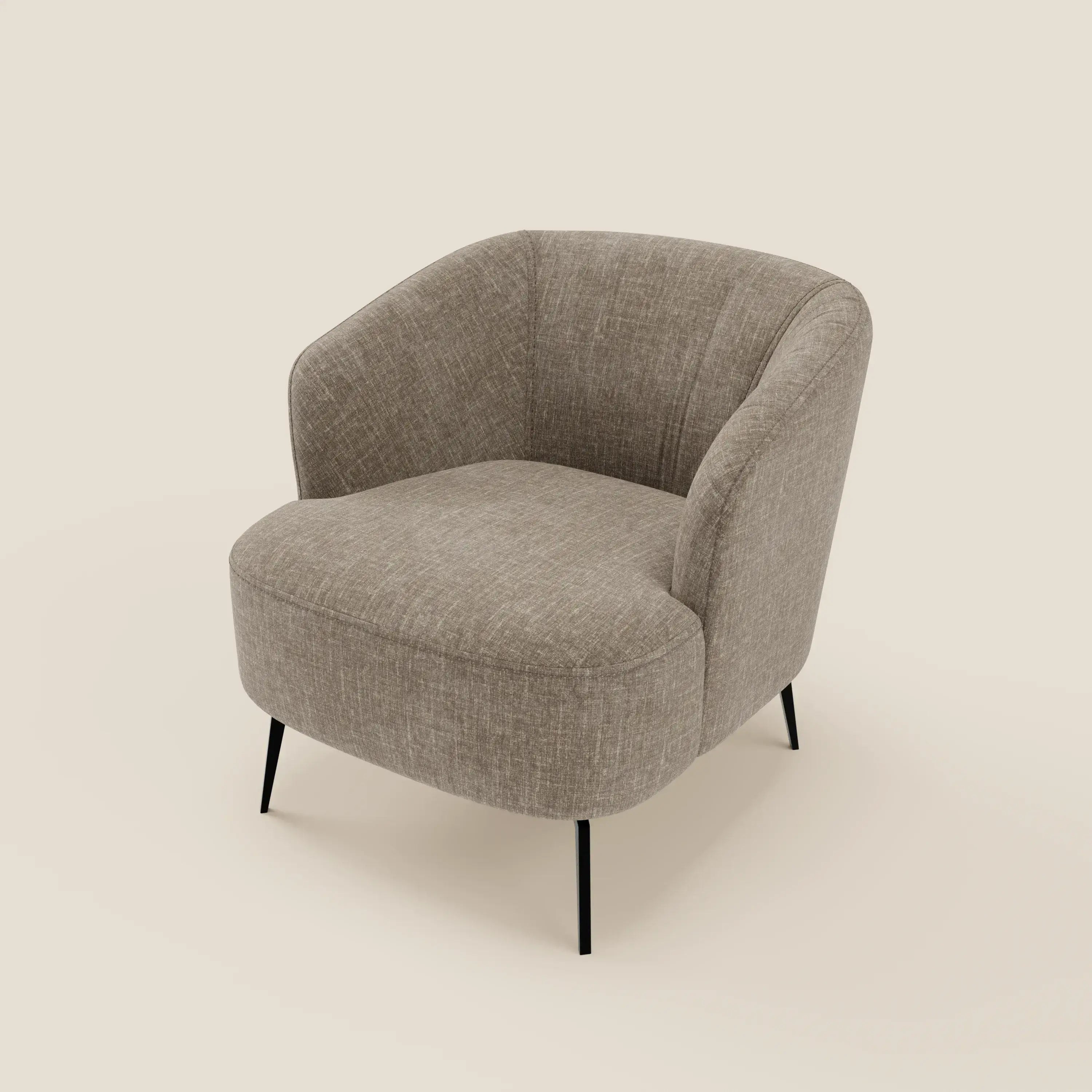 Renoa Fauteuil d'élégance moderne en tissu lavable T24 brun taupe - Image 8