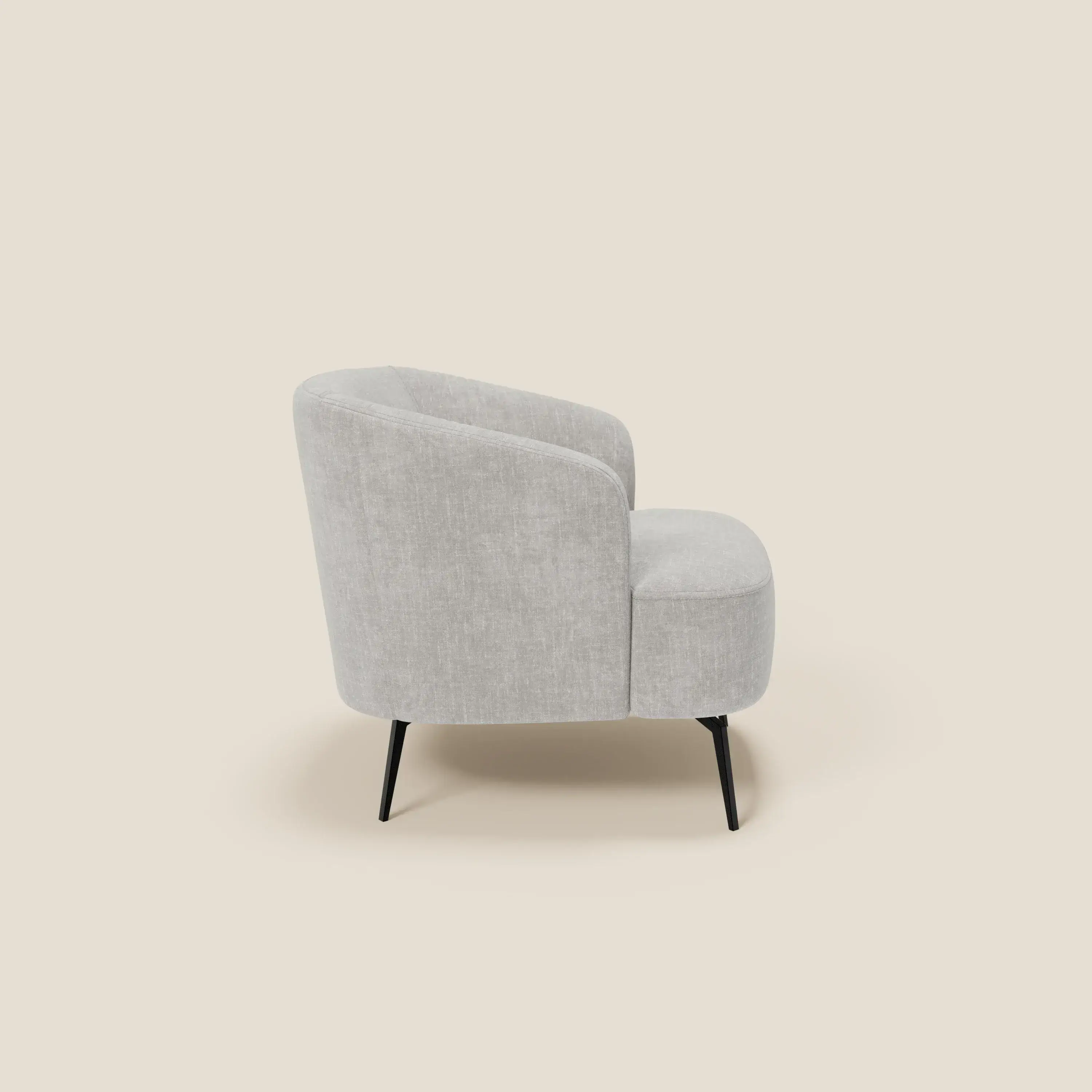 Renoa Fauteuil d'élégance moderne en tissu lavable T24 gris - Image 3