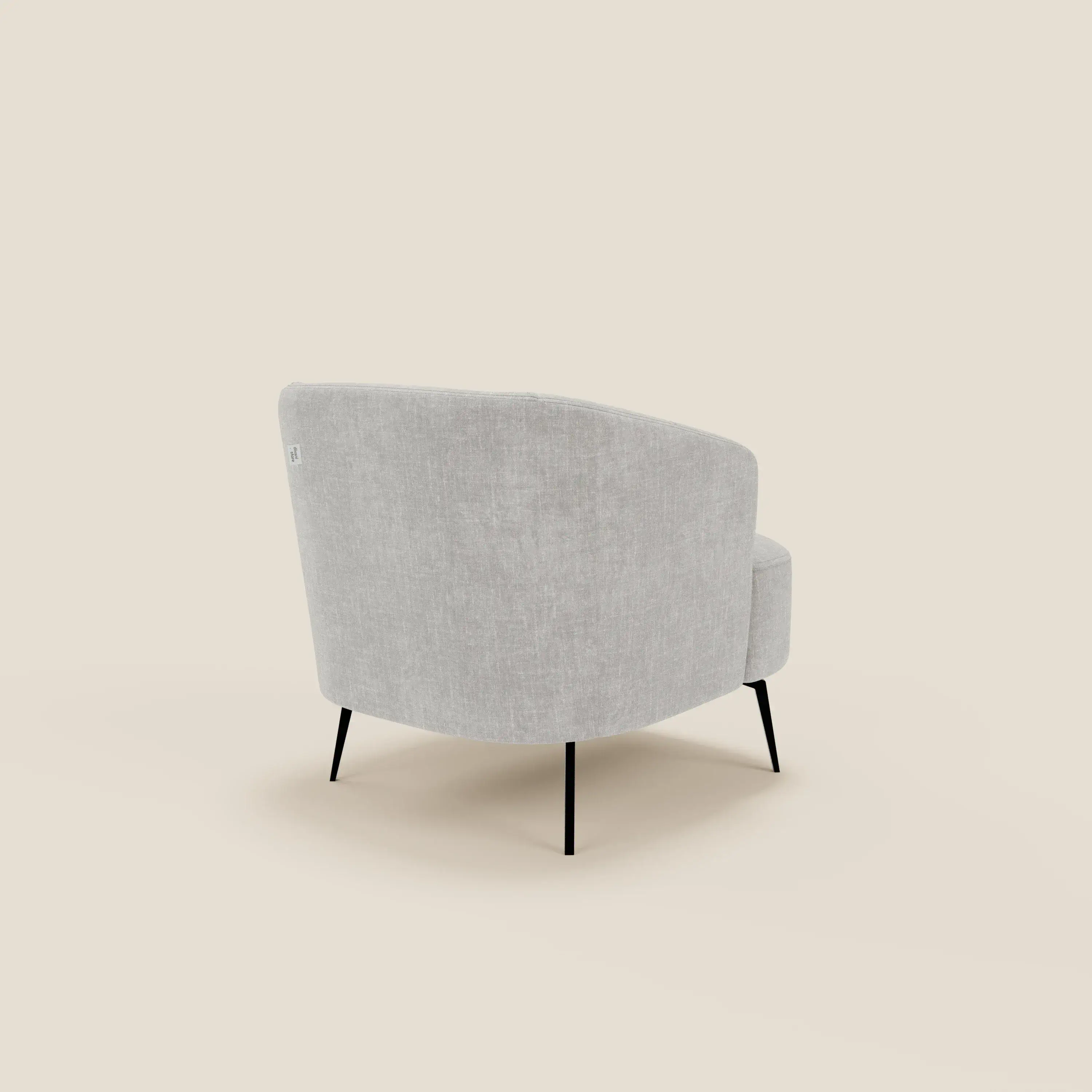 Renoa Fauteuil d'élégance moderne en tissu lavable T24 gris - Image 4