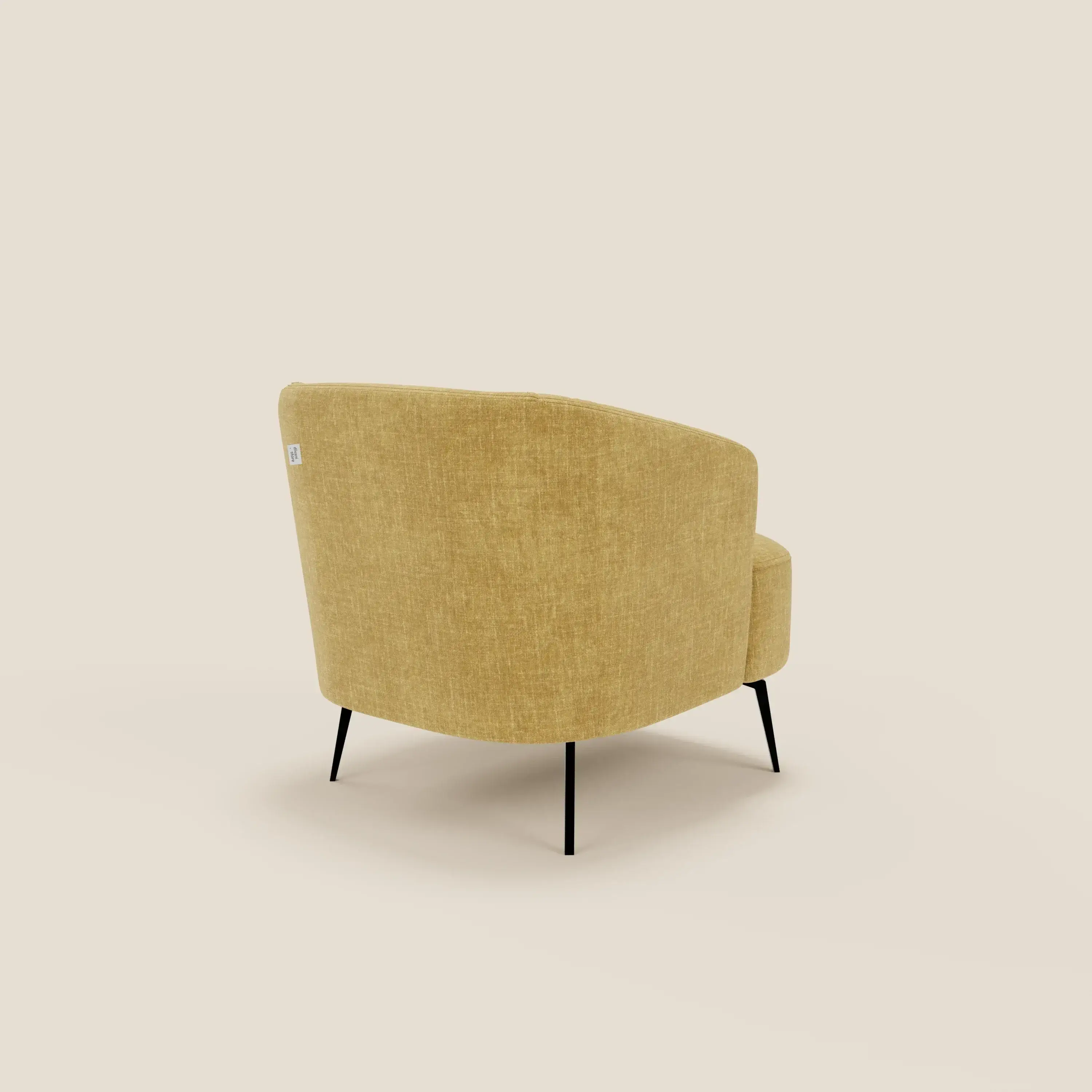 Renoa Fauteuil d'élégance moderne en tissu lavable T24 jaune - Image 4
