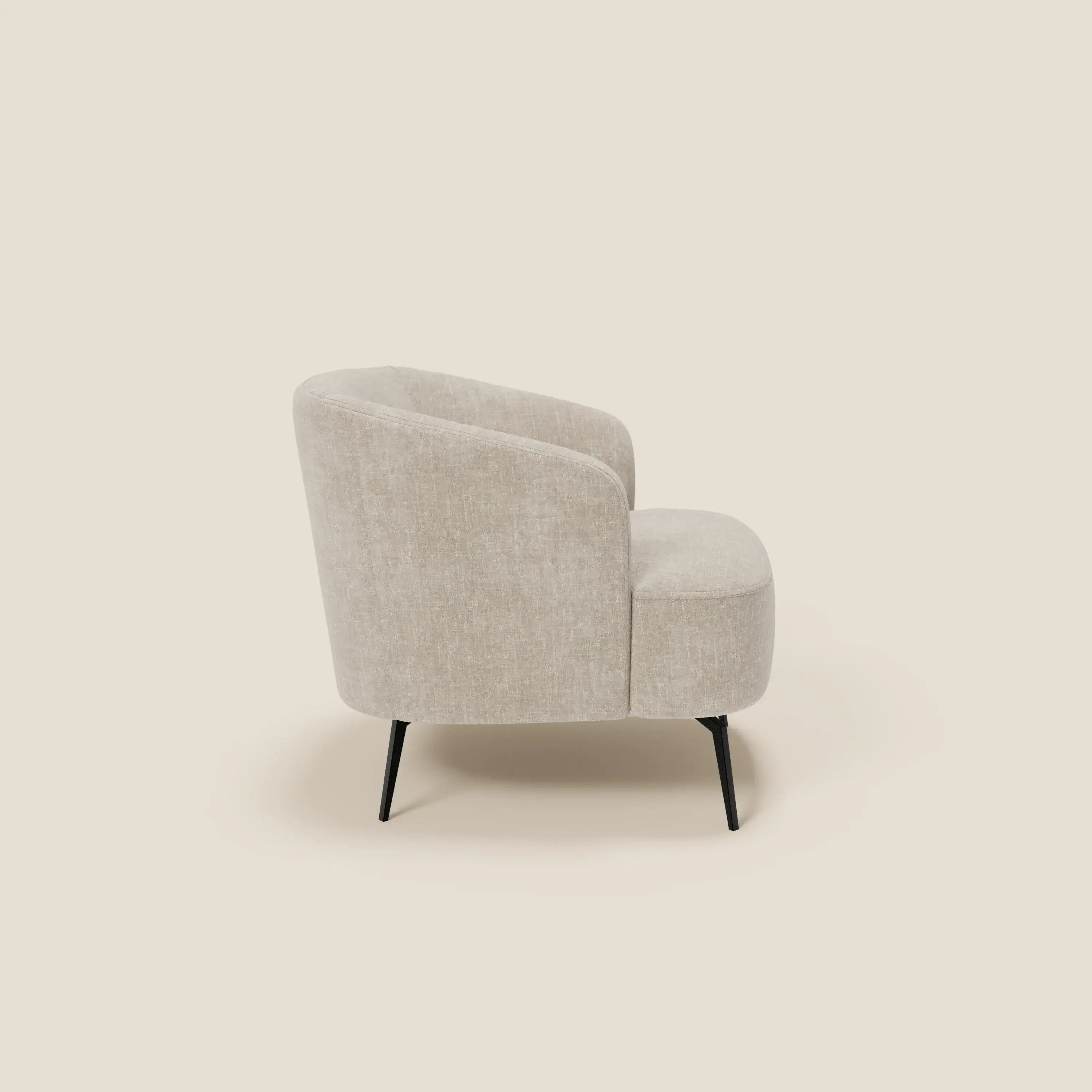 Renoa Fauteuil d'élégance moderne en tissu lavable T24 lin clair - Image 3