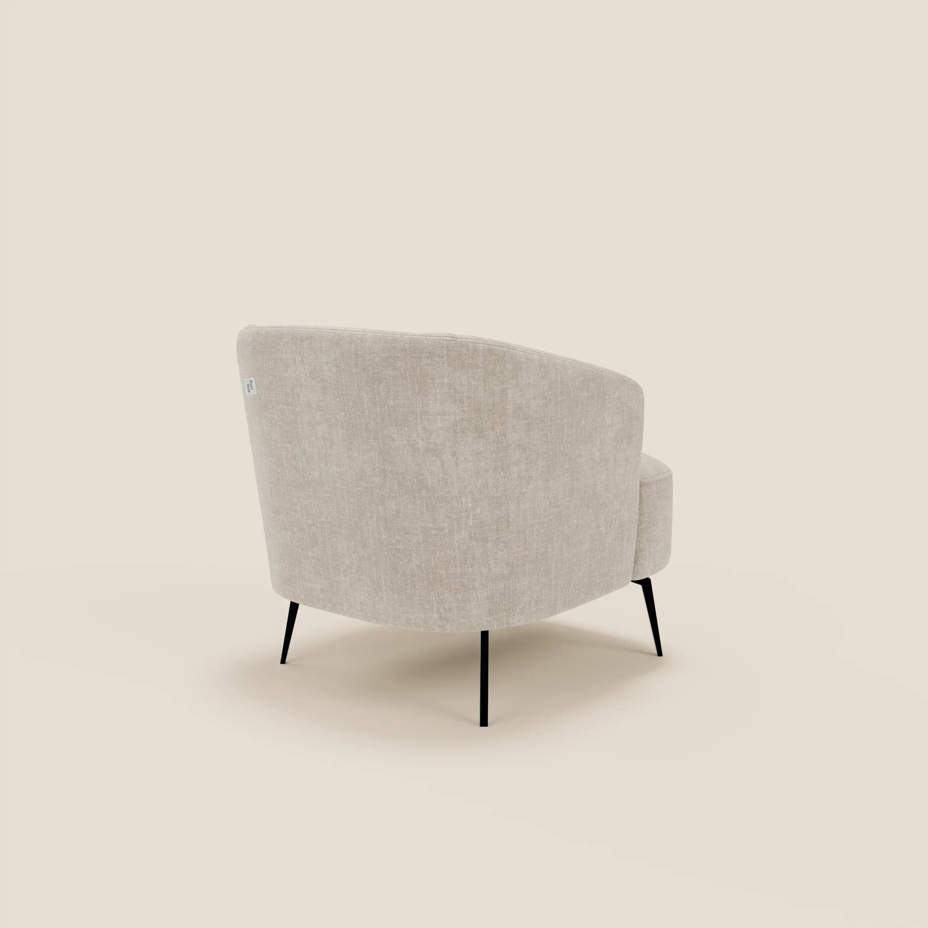 Renoa Fauteuil d'élégance moderne en tissu lavable T24 lin clair - Image 4