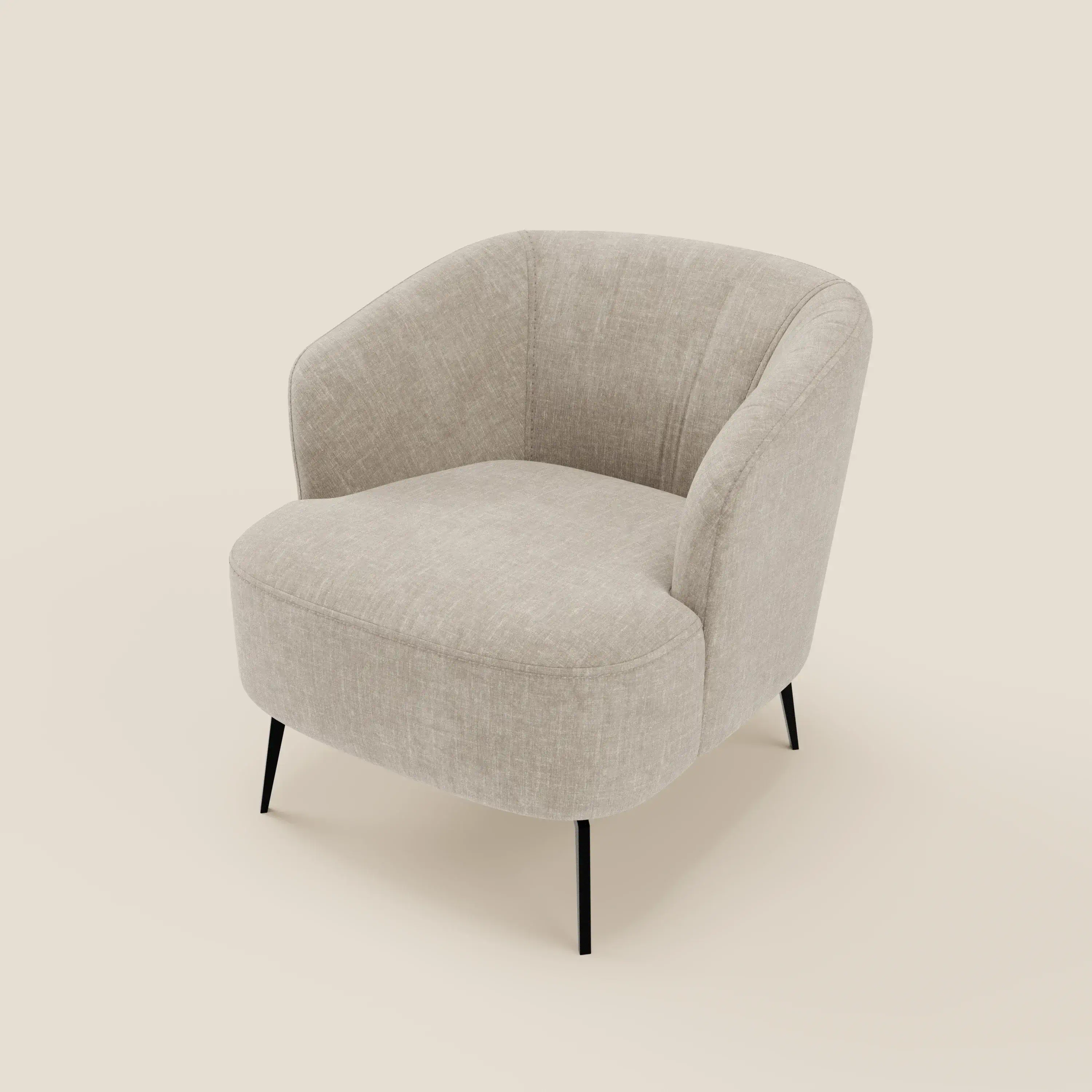 Renoa Fauteuil d'élégance moderne en tissu lavable T24 lin clair - Image 8