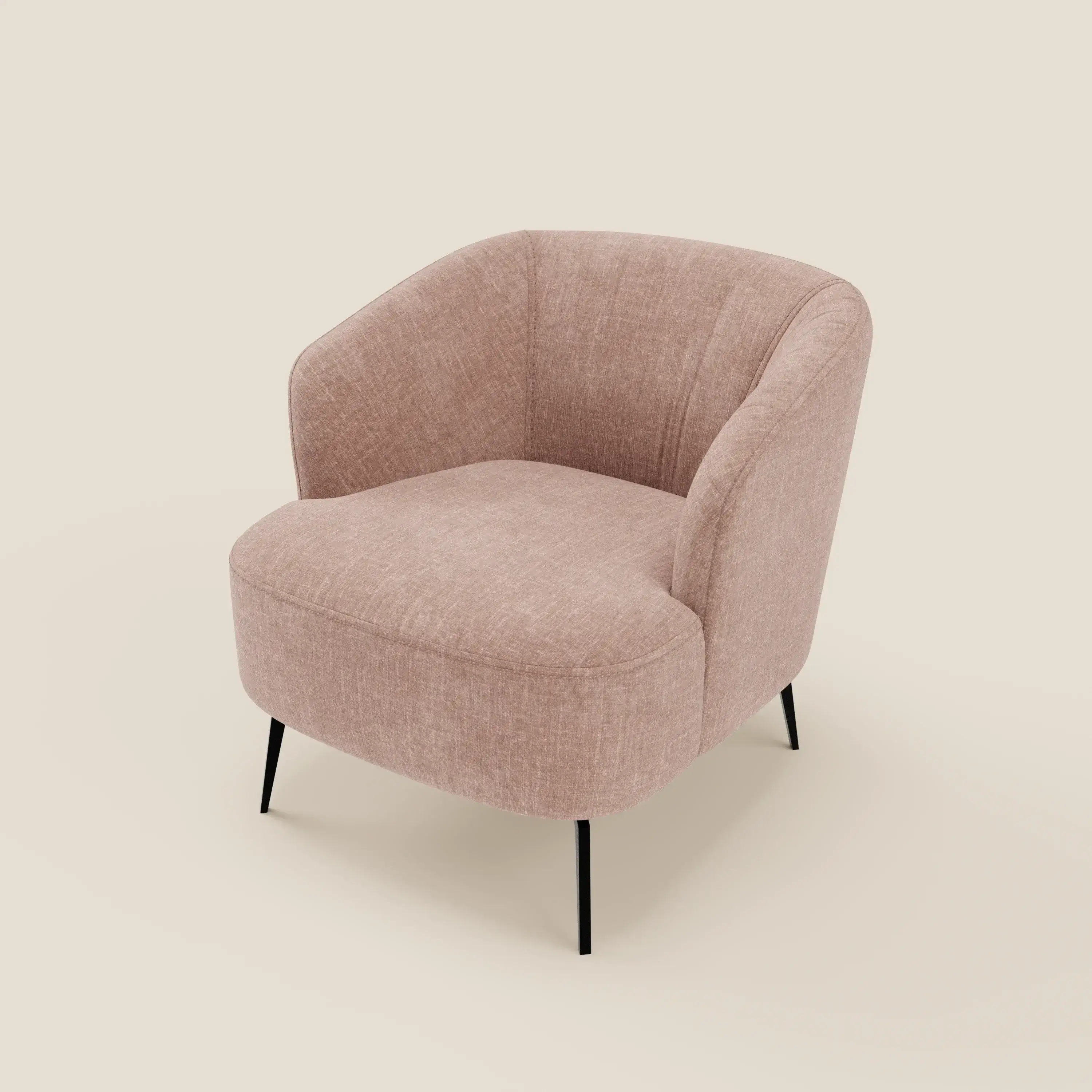 Renoa Fauteuil d'élégance moderne en tissu lavable T24 rose poudré - Image 9