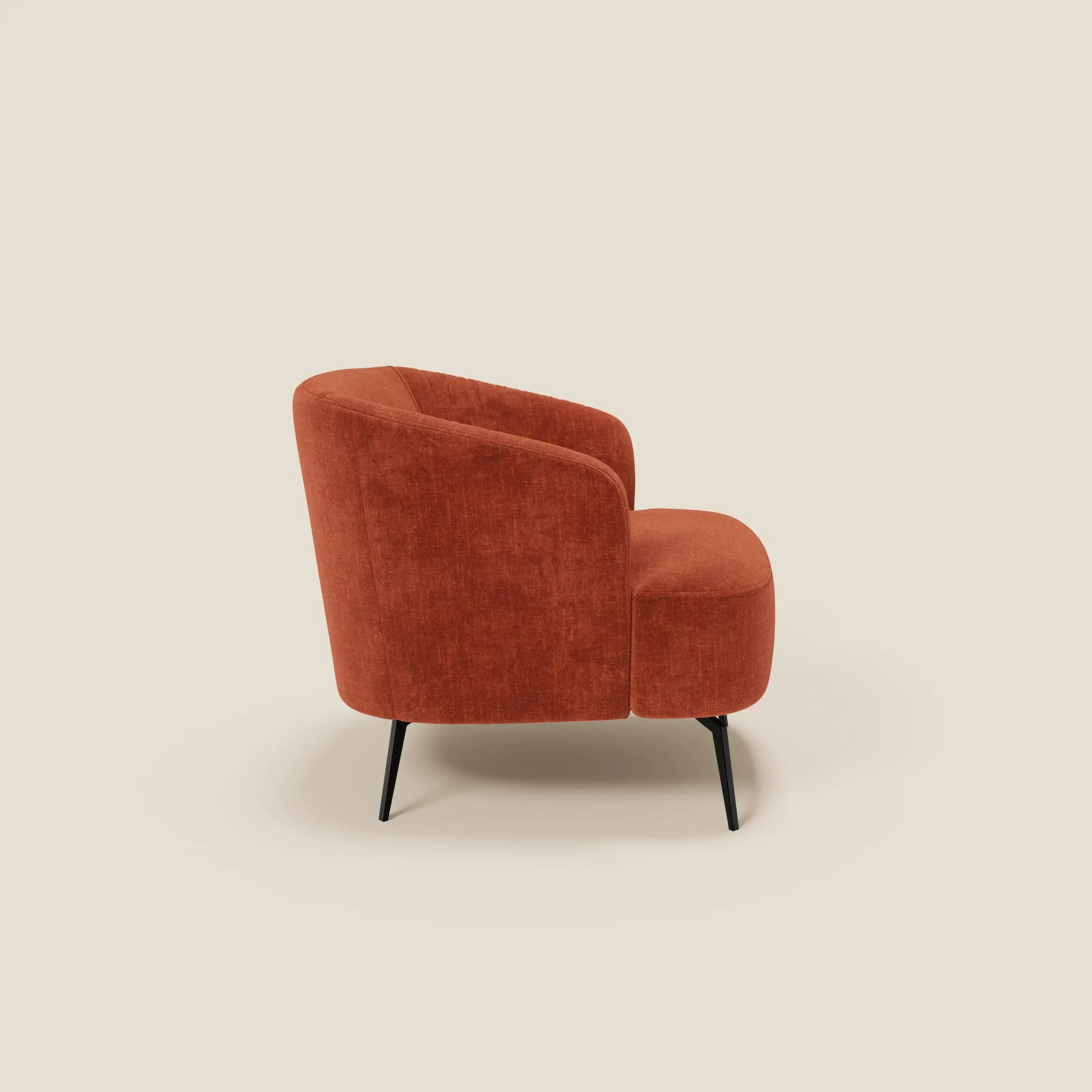 Renoa Fauteuil d'élégance moderne en tissu lavable T24 rouille - Image 3