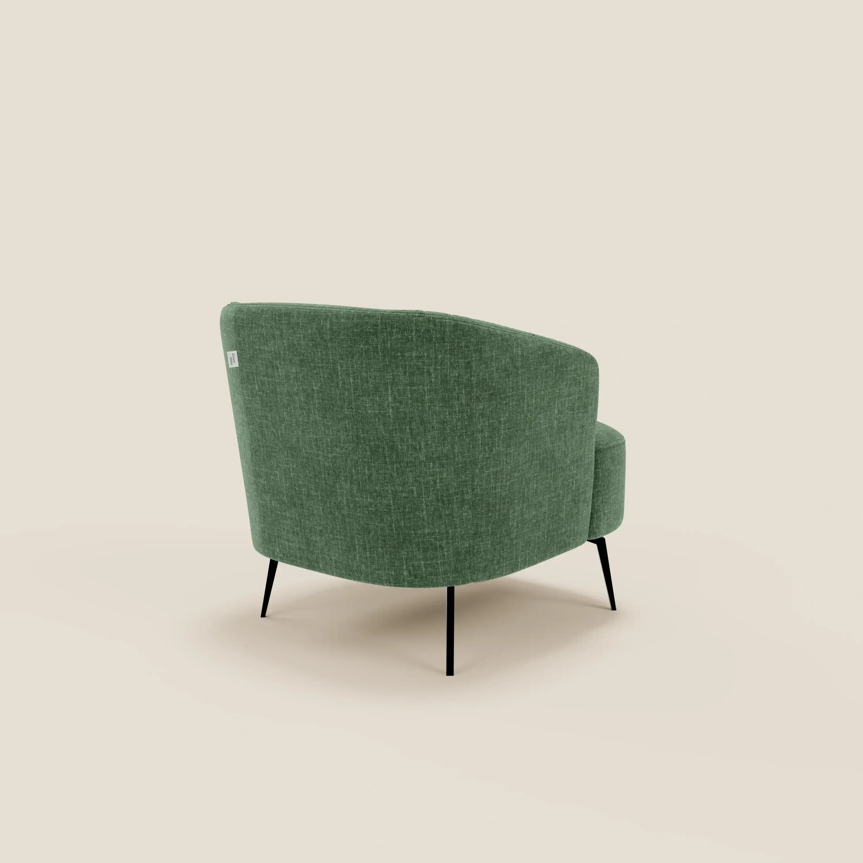 Renoa Fauteuil d'élégance moderne en tissu lavable T24 vert olive - Image 4