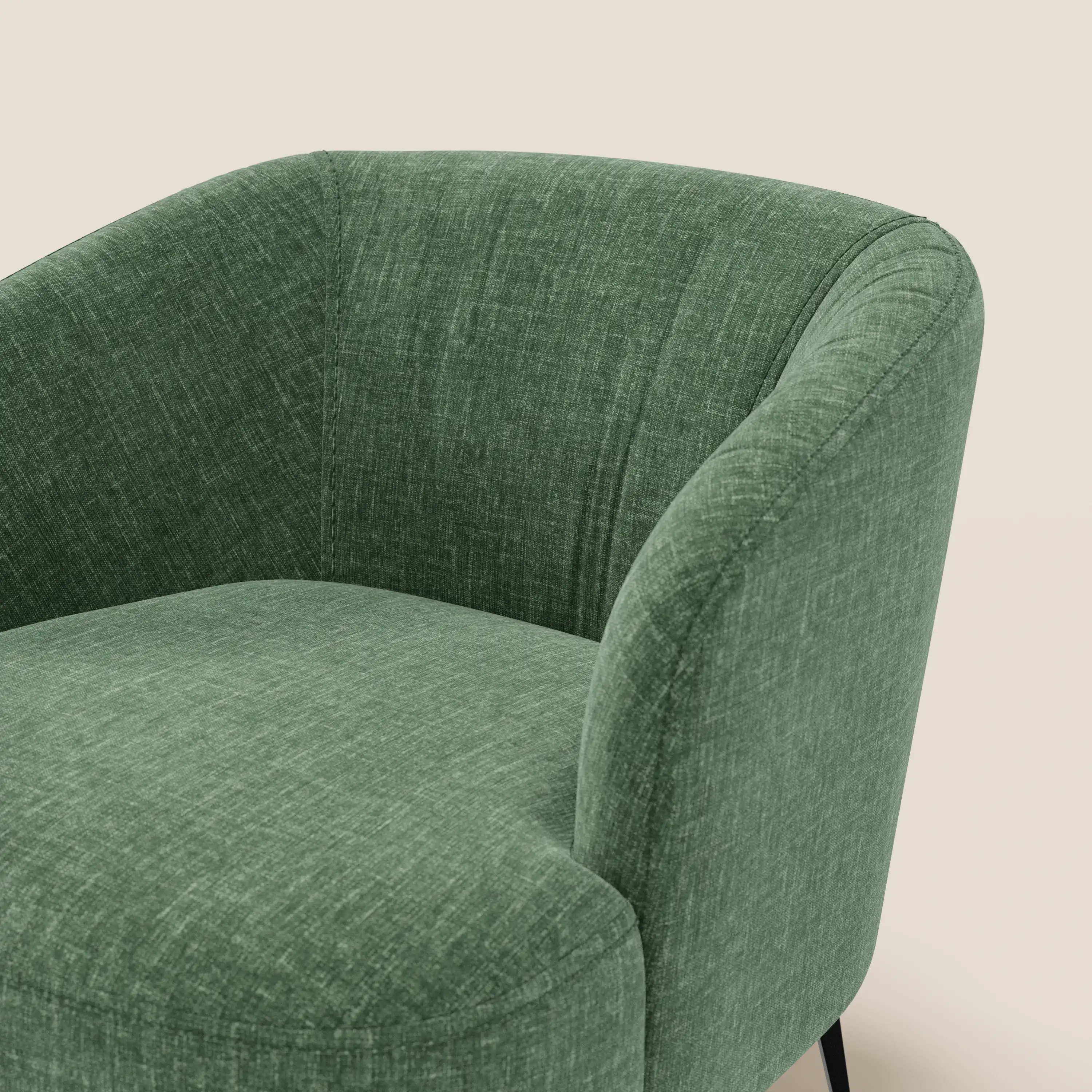 Renoa Fauteuil d'élégance moderne en tissu lavable T24 vert olive - Image 6