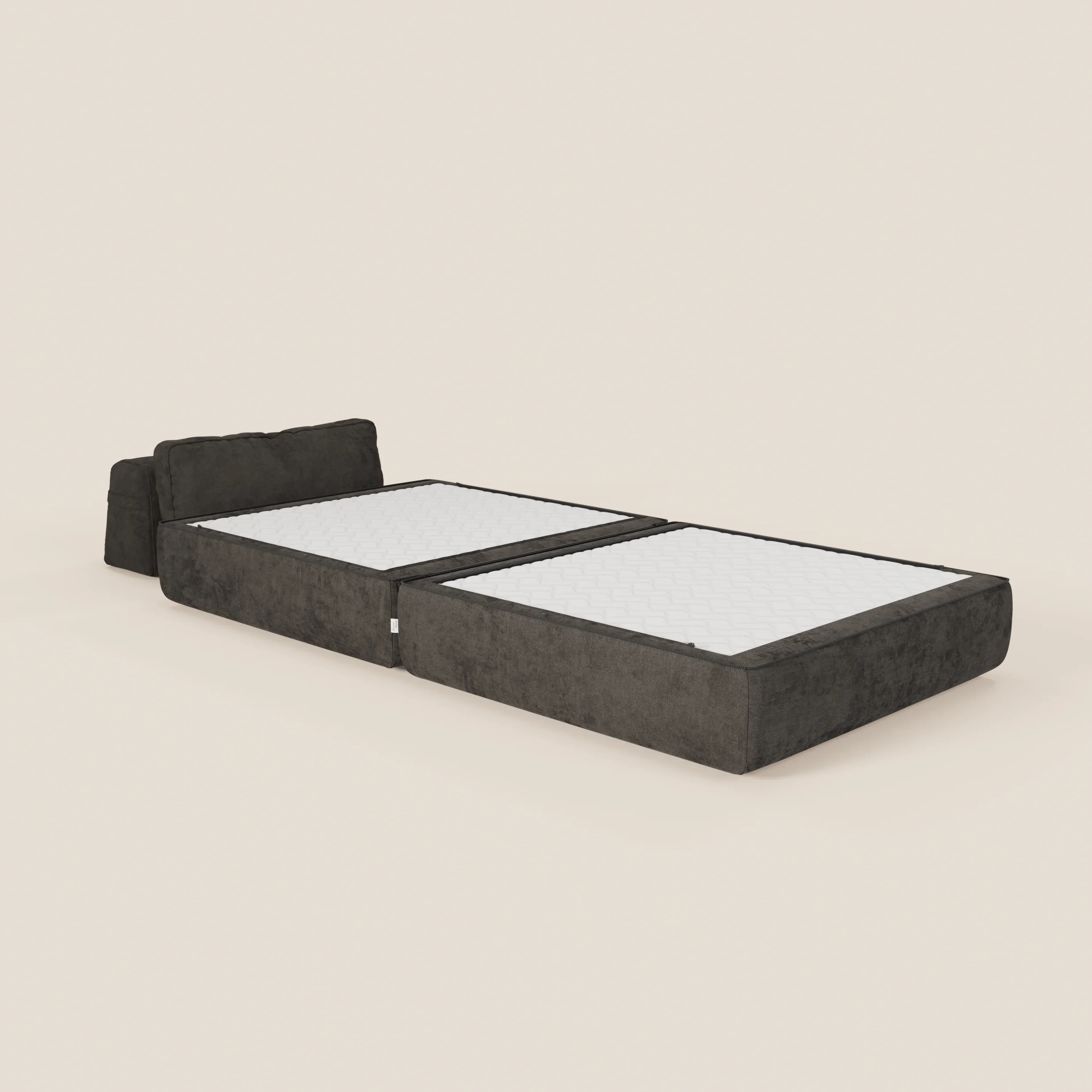 Rift fauteuil-lit Édition STRANGER THINGS avec matelas de 22 cm d'épaisseur et mousse à mémoire de forme - tissu détachable Rouge - Image 106