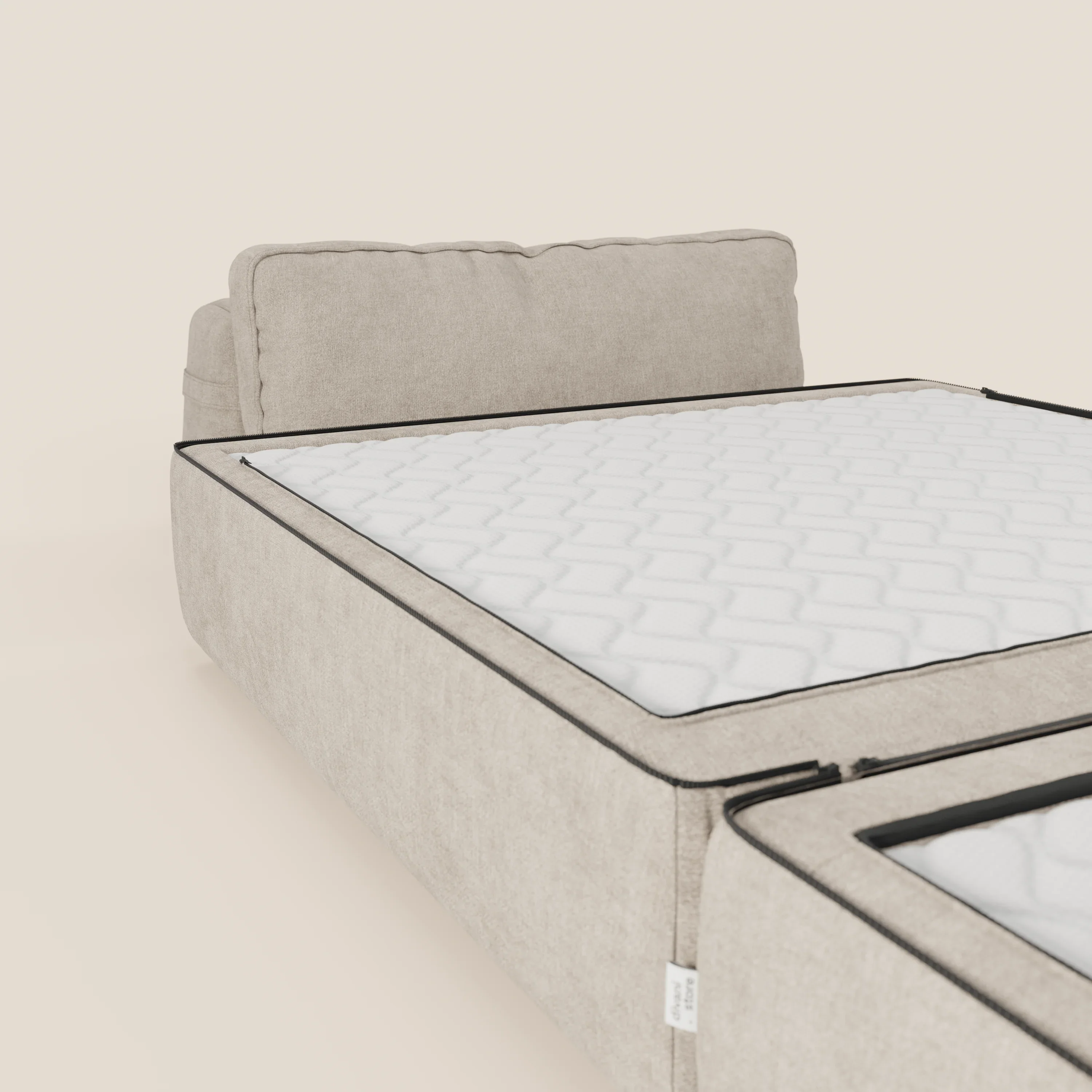 Rift fauteuil-lit Édition STRANGER THINGS avec matelas de 22 cm d'épaisseur et mousse à mémoire de forme - tissu détachable Rouge - Image 117