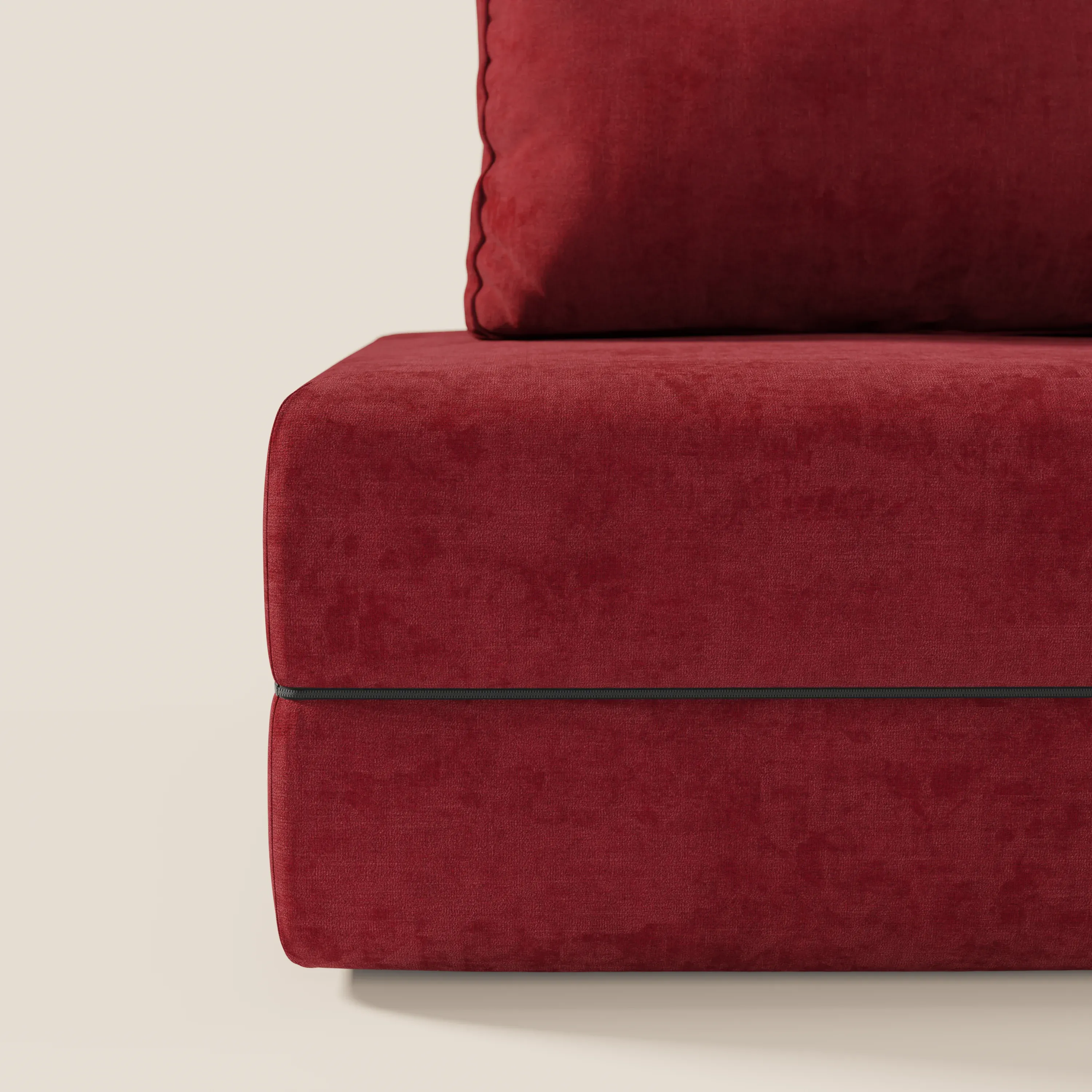 Rift fauteuil-lit Édition STRANGER THINGS avec matelas de 22 cm d'épaisseur et mousse à mémoire de forme - tissu détachable Rouge - Image 140