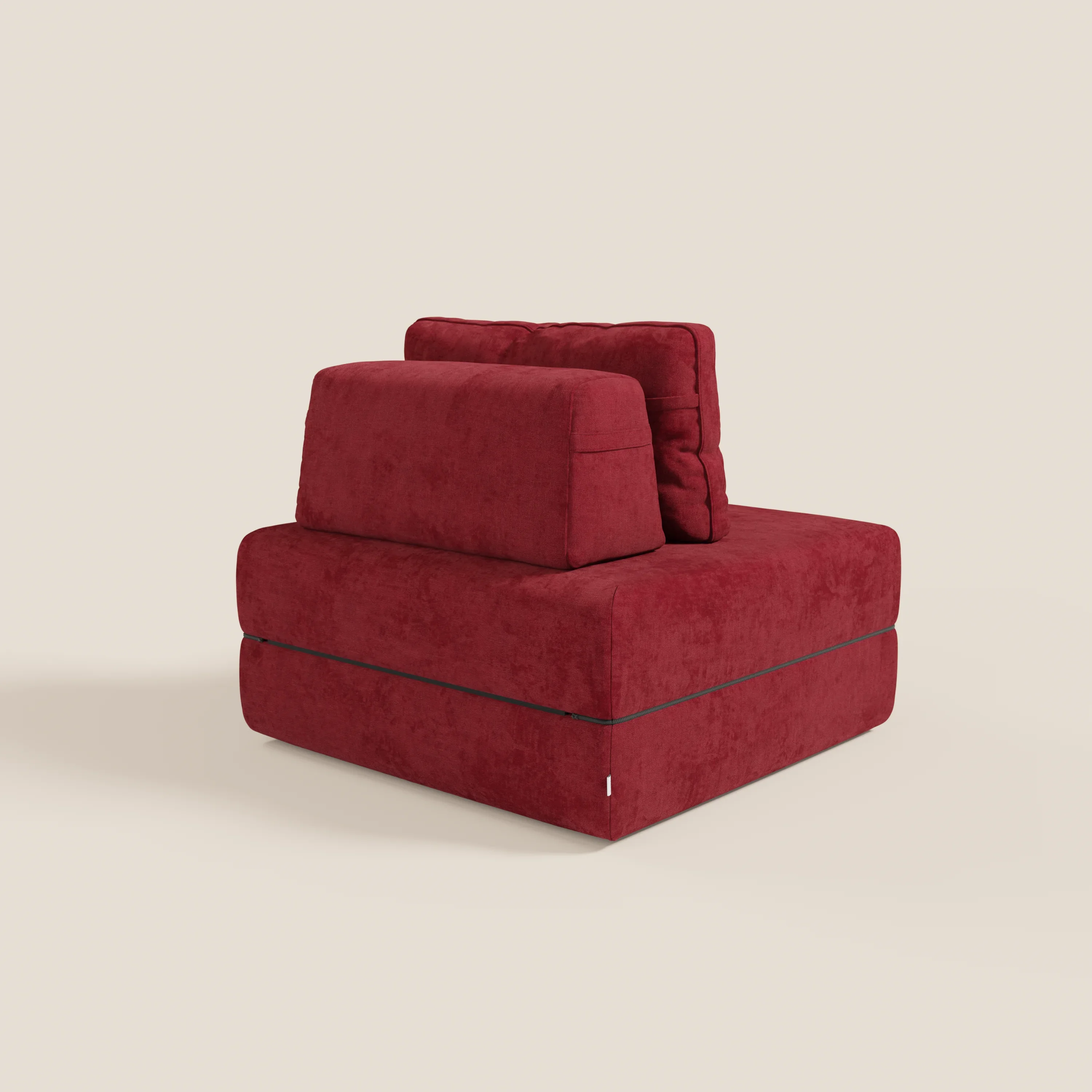 Rift fauteuil-lit Édition STRANGER THINGS avec matelas de 22 cm d'épaisseur et mousse à mémoire de forme - tissu détachable Rouge - Image 143