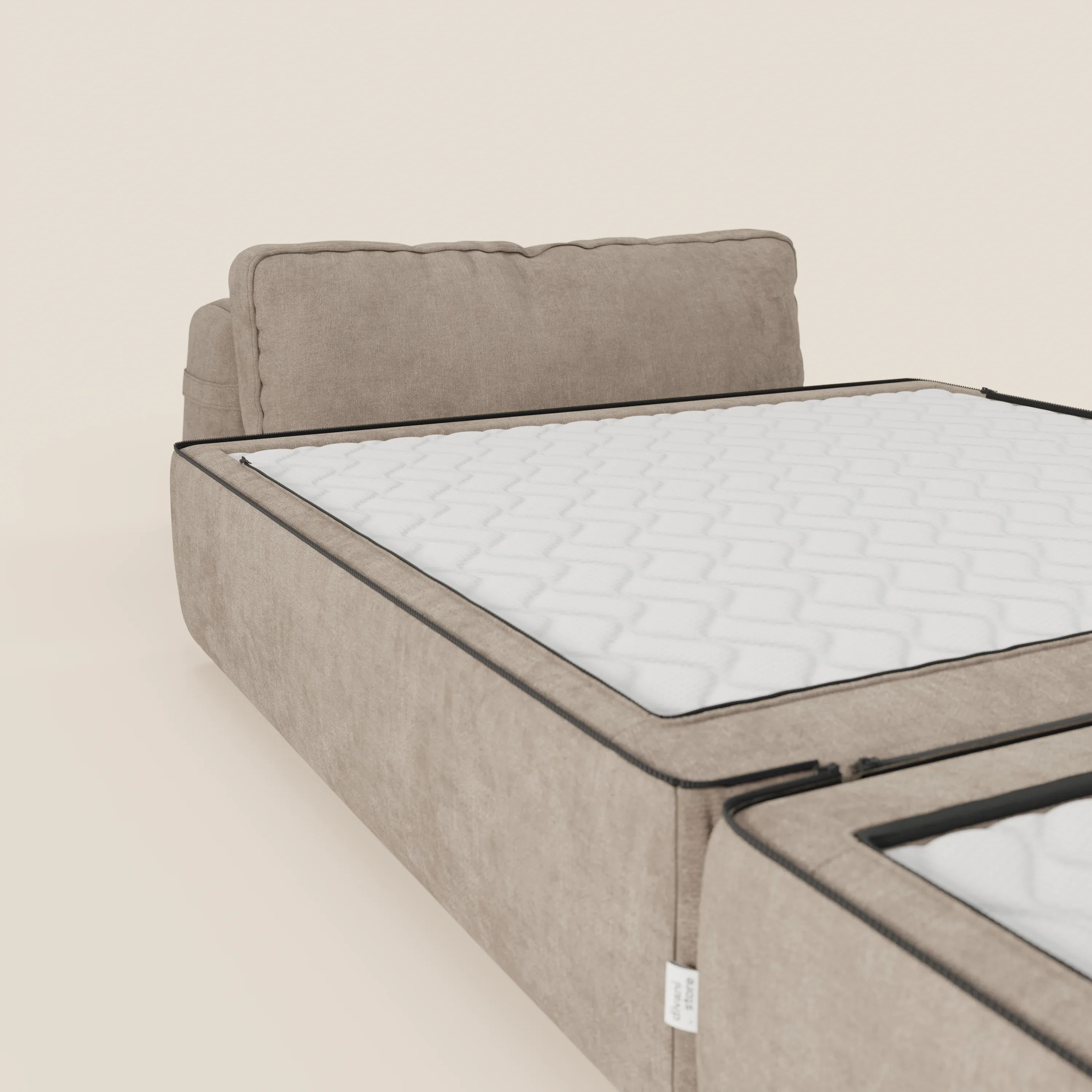 Rift fauteuil-lit Édition STRANGER THINGS avec matelas de 22 cm d'épaisseur et mousse à mémoire de forme - tissu détachable Rouge - Image 165