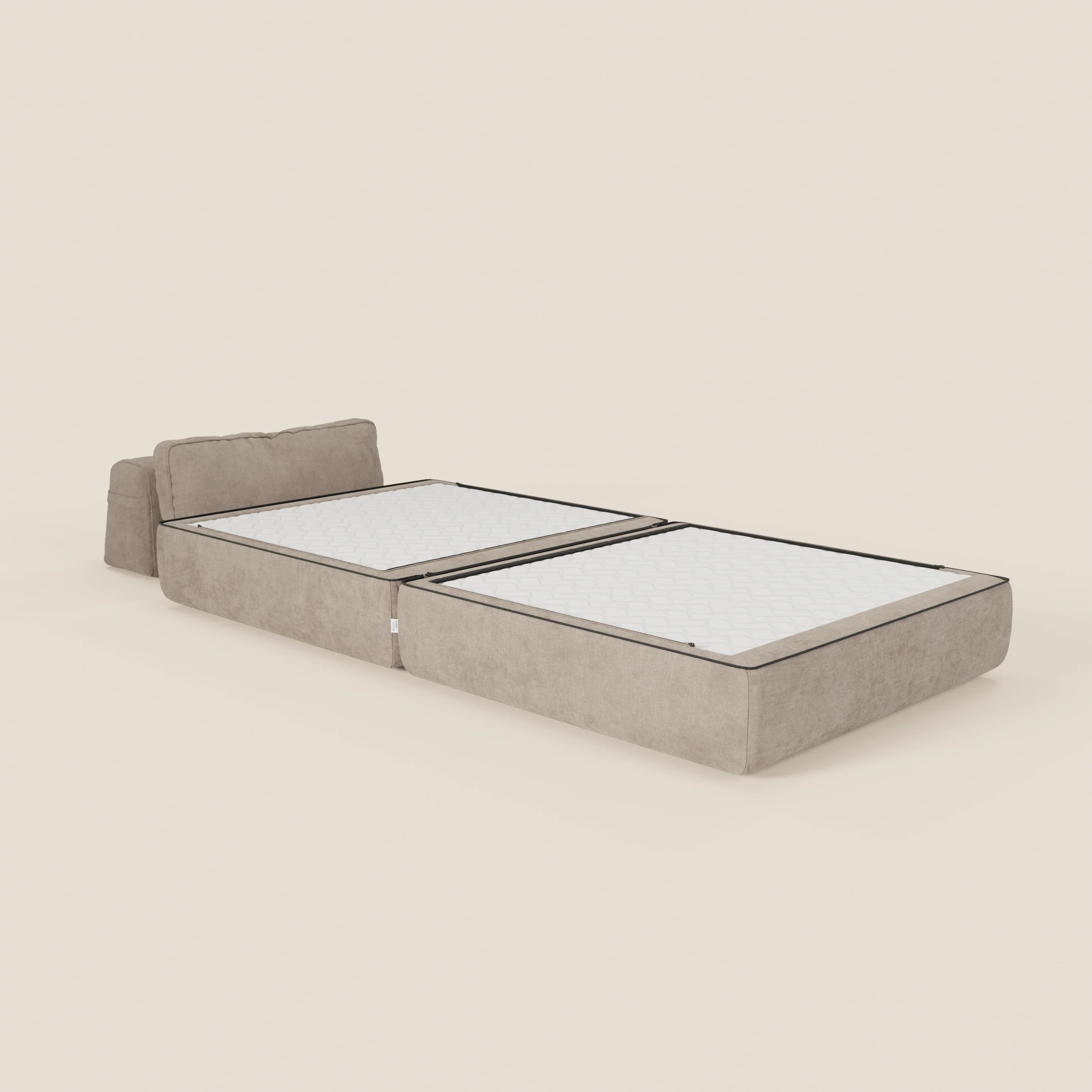 Rift fauteuil-lit Édition STRANGER THINGS avec matelas de 22 cm d'épaisseur et mousse à mémoire de forme - tissu détachable Rouge - Image 166