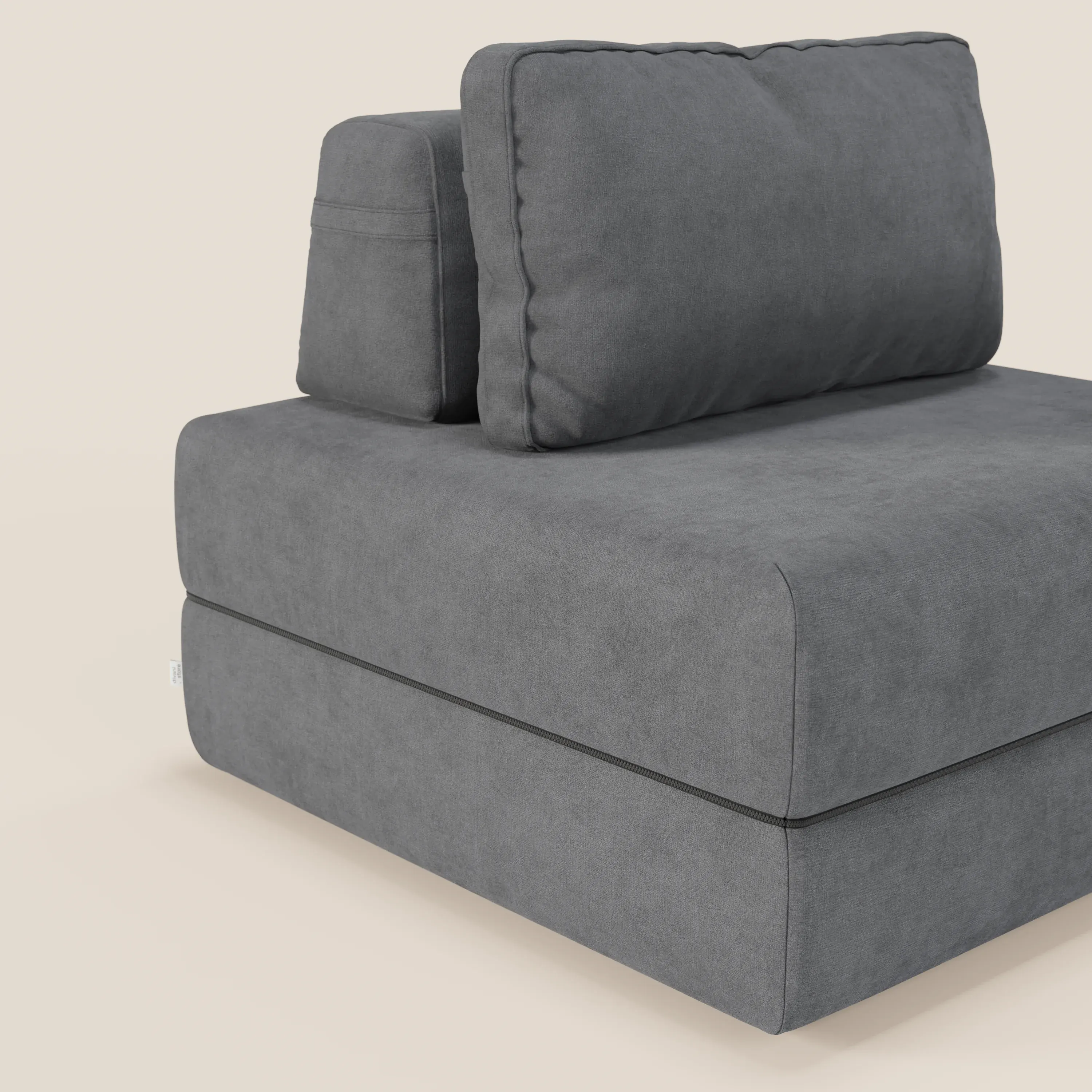 Rift fauteuil-lit Édition STRANGER THINGS avec matelas de 22 cm d'épaisseur et mousse à mémoire de forme - tissu détachable Rouge - Image 17