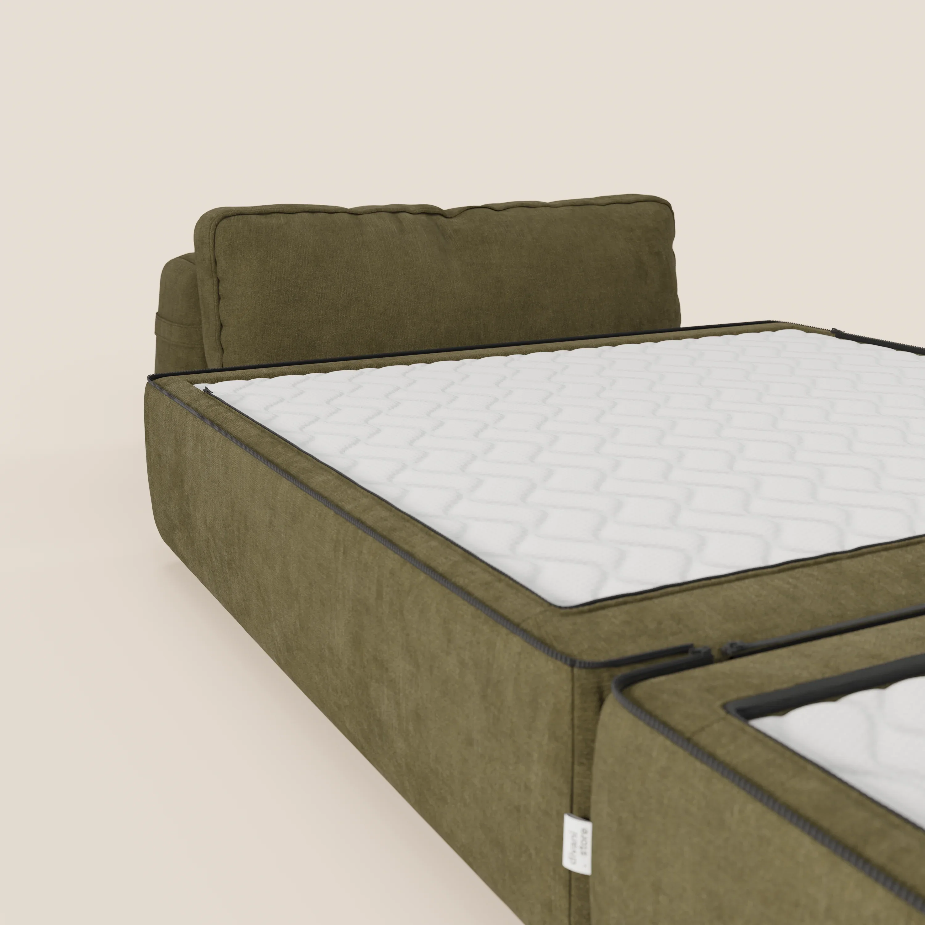 Rift fauteuil-lit Édition STRANGER THINGS avec matelas de 22 cm d'épaisseur et mousse à mémoire de forme - tissu détachable Rouge - Image 177
