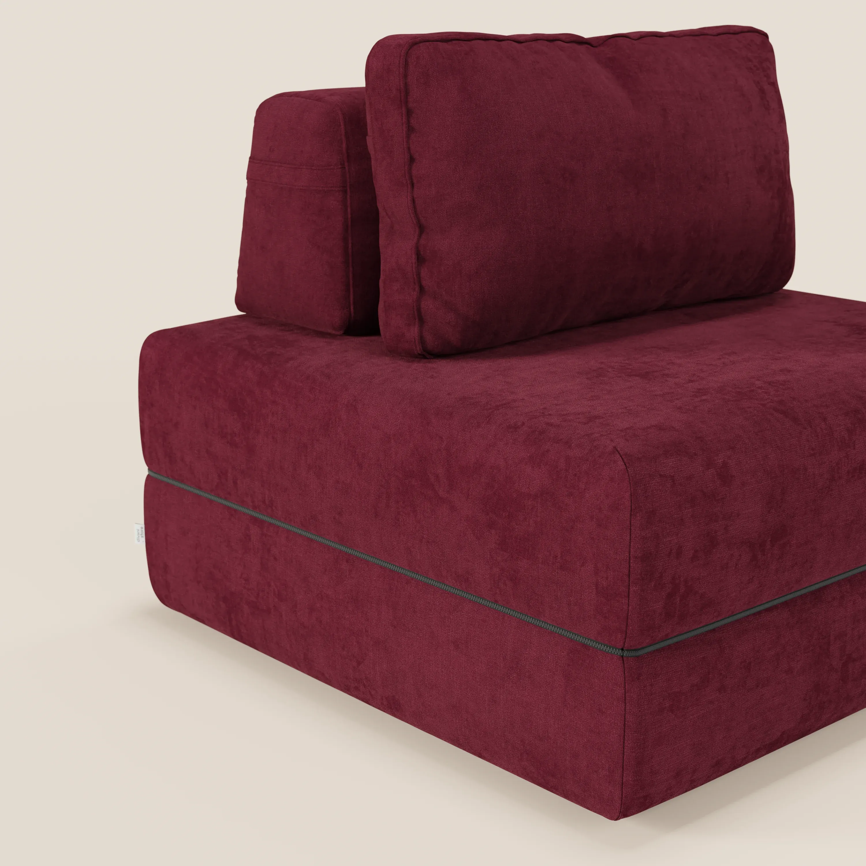 Rift fauteuil-lit Édition STRANGER THINGS avec matelas de 22 cm d'épaisseur et mousse à mémoire de forme - tissu détachable Rouge - Image 185