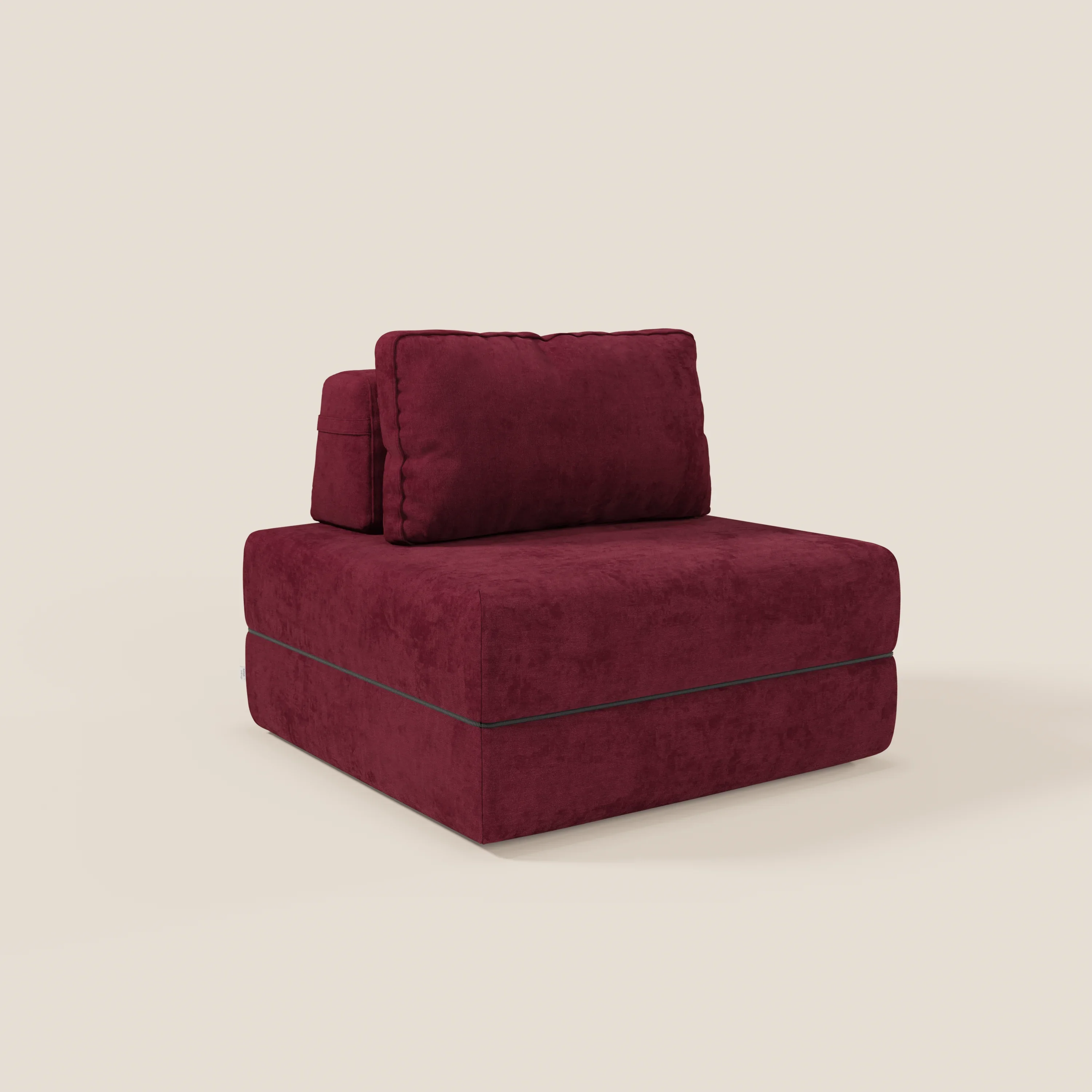 Rift fauteuil-lit Édition STRANGER THINGS avec matelas de 22 cm d'épaisseur et mousse à mémoire de forme - tissu détachable Rouge - Image 186