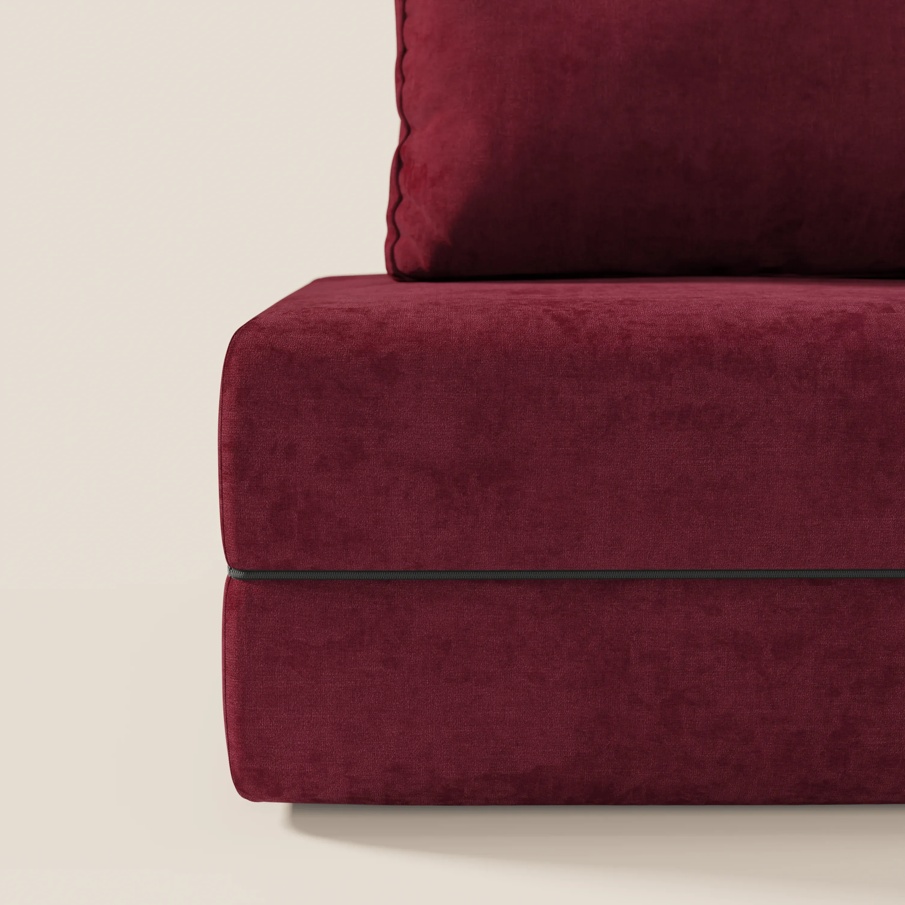 Rift fauteuil-lit Édition STRANGER THINGS avec matelas de 22 cm d'épaisseur et mousse à mémoire de forme - tissu détachable Rouge - Image 188