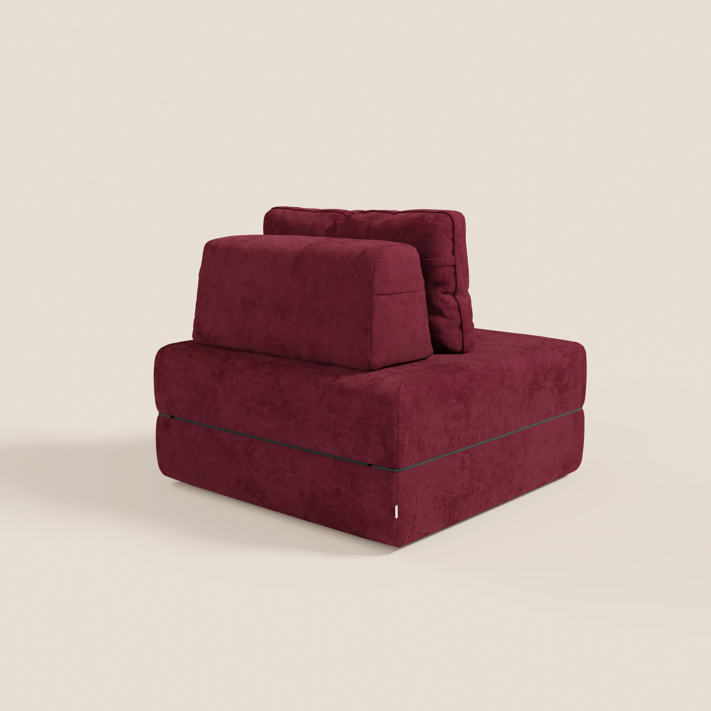 Rift fauteuil-lit Édition STRANGER THINGS avec matelas de 22 cm d'épaisseur et mousse à mémoire de forme - tissu détachable Rouge - Image 191