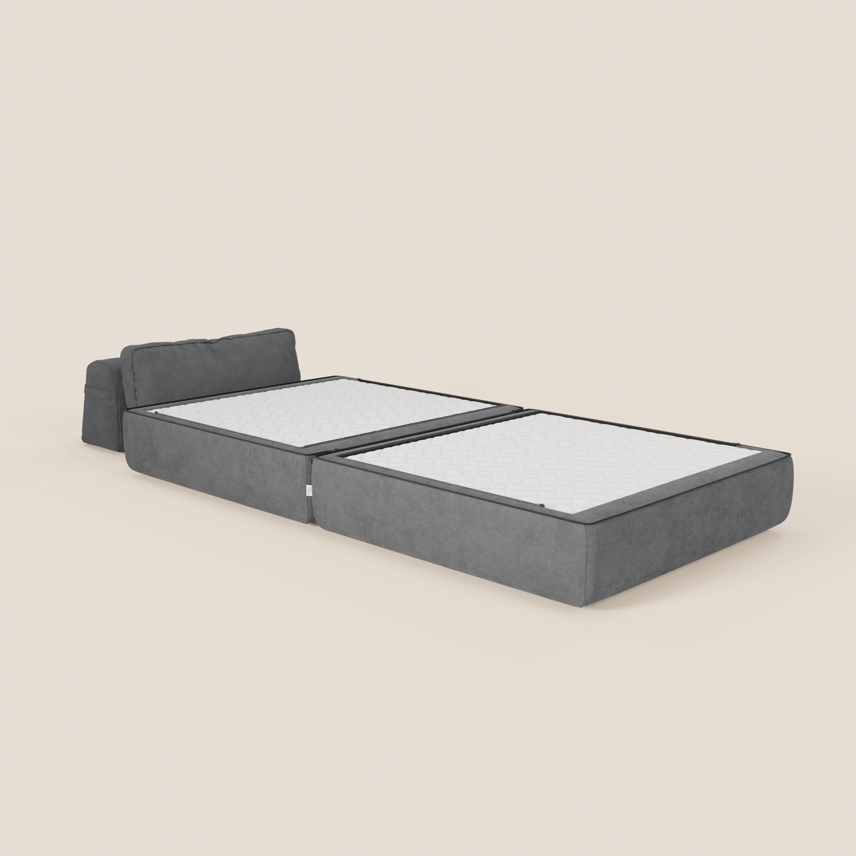 Rift fauteuil-lit Édition STRANGER THINGS avec matelas de 22 cm d'épaisseur et mousse à mémoire de forme - tissu détachable Rouge - Image 22