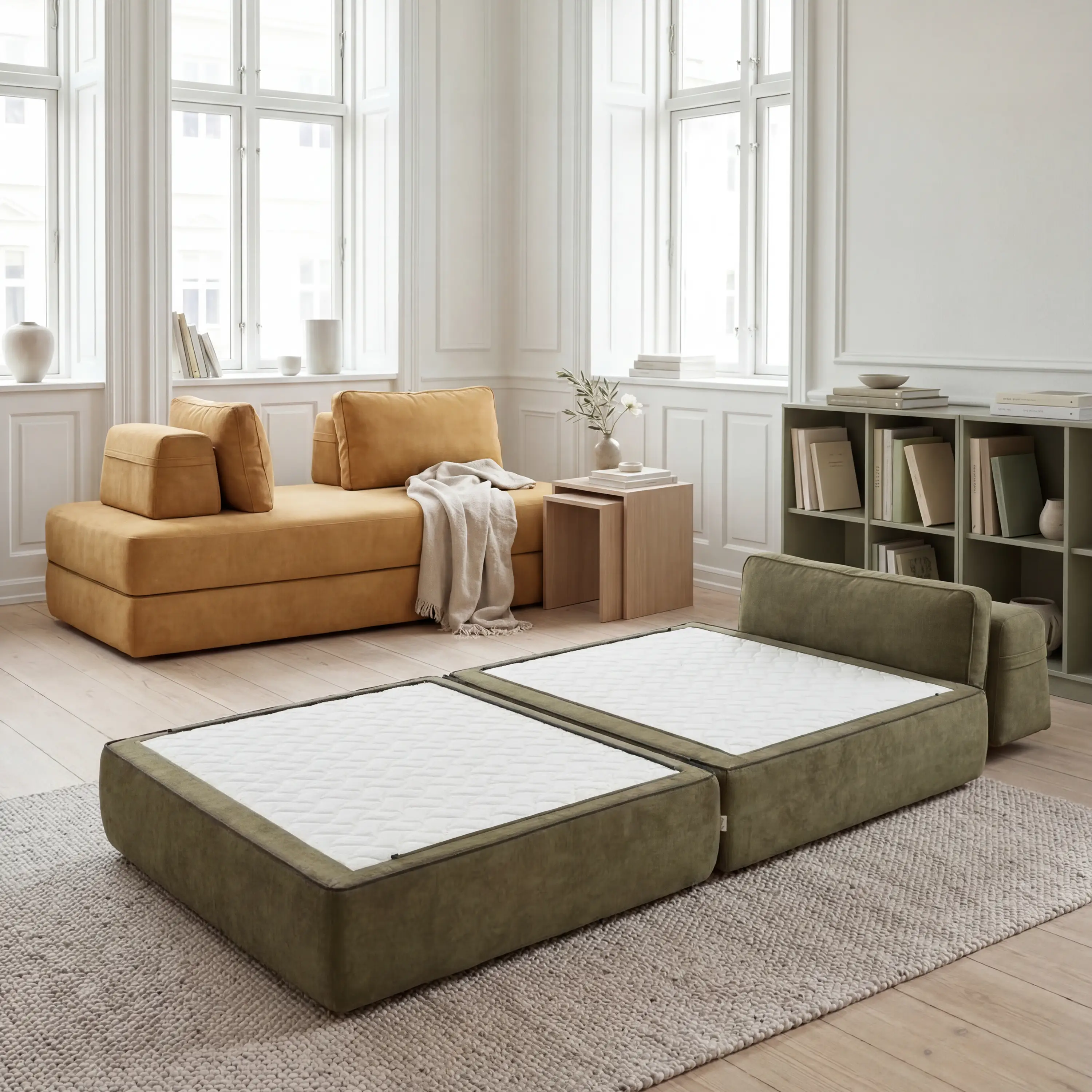 Rift fauteuil-lit Édition STRANGER THINGS avec matelas de 22 cm d'épaisseur et mousse à mémoire de forme - tissu détachable Rouge - Image 3