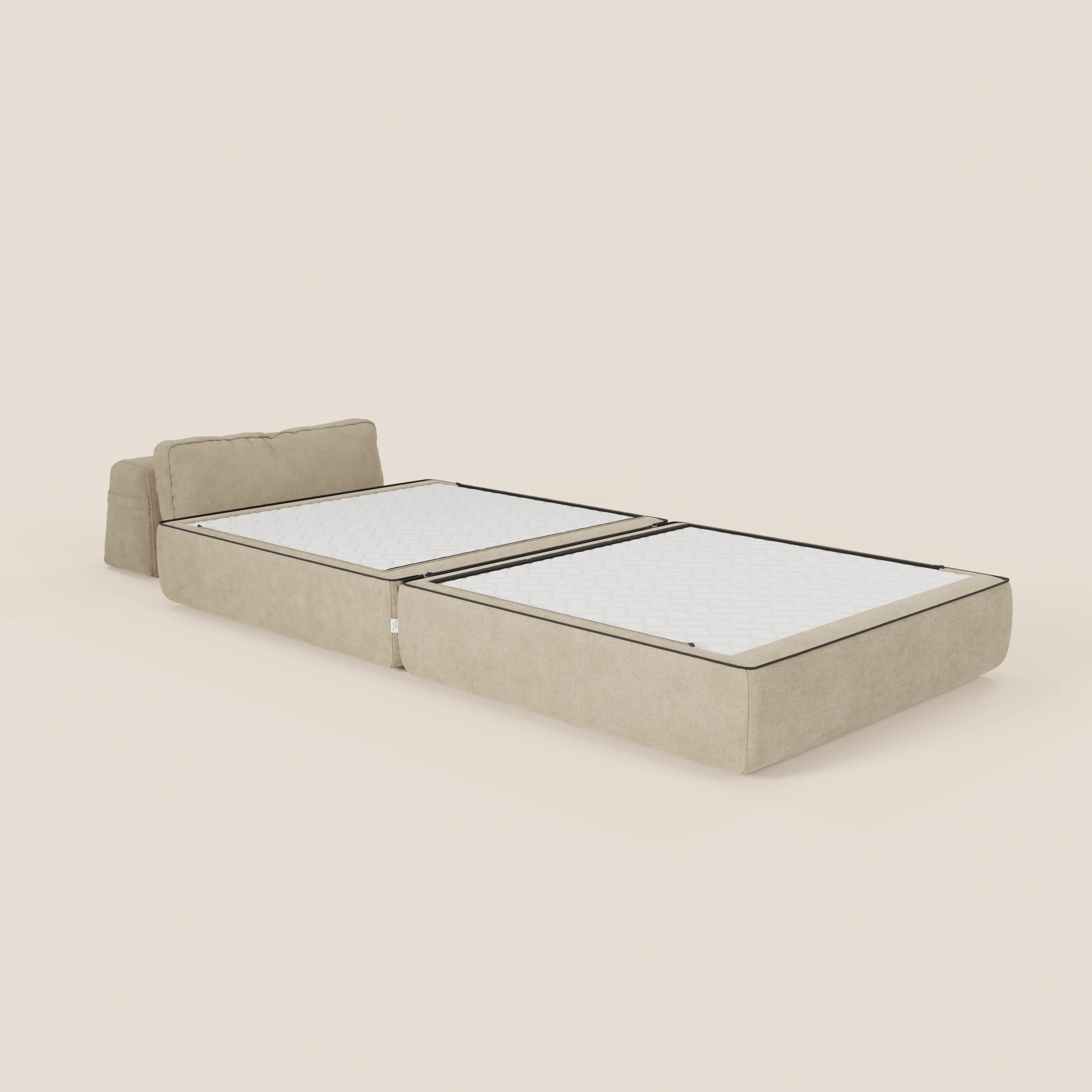 Rift fauteuil-lit Édition STRANGER THINGS avec matelas de 22 cm d'épaisseur et mousse à mémoire de forme - tissu détachable Rouge - Image 34