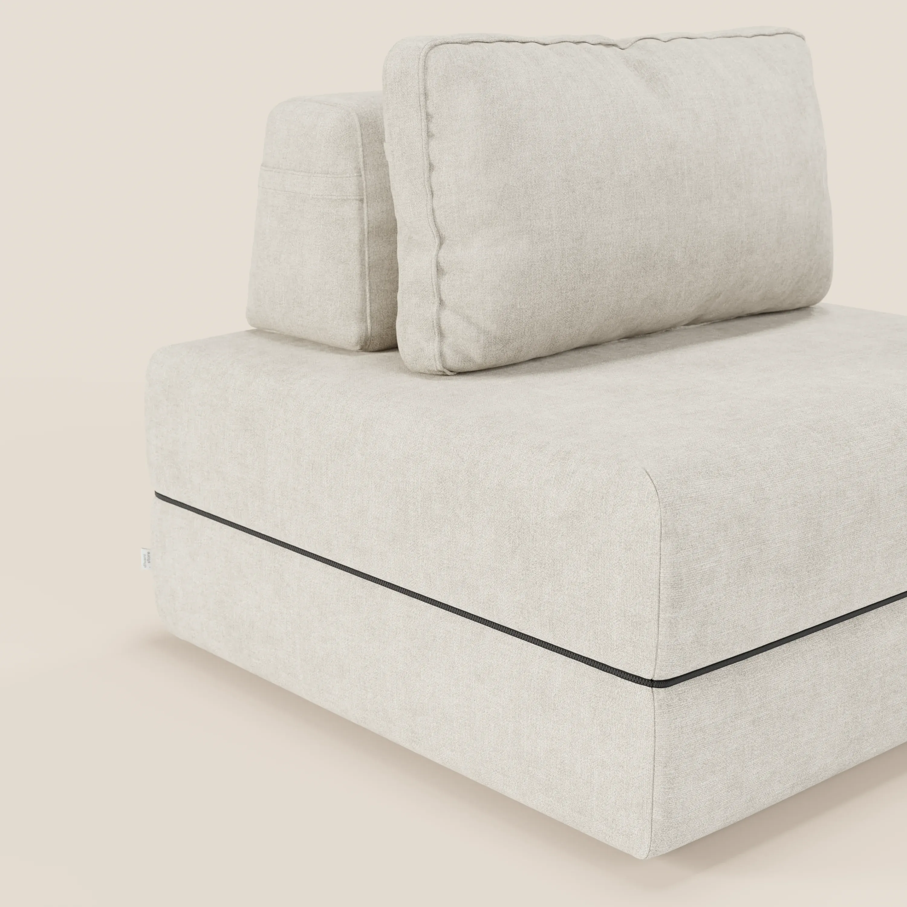 Rift fauteuil-lit Édition STRANGER THINGS avec matelas de 22 cm d'épaisseur et mousse à mémoire de forme - tissu détachable Rouge - Image 41