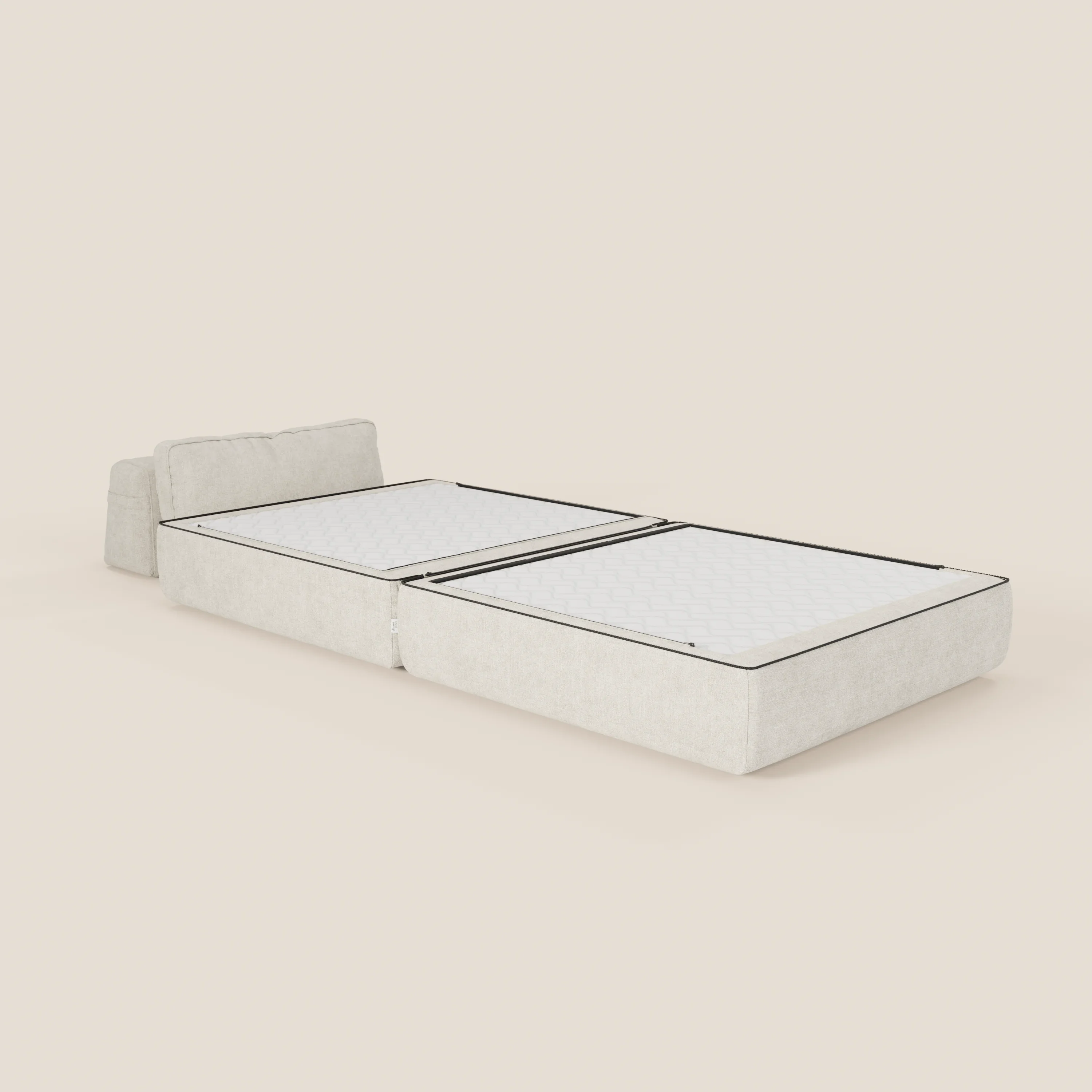 Rift fauteuil-lit Édition STRANGER THINGS avec matelas de 22 cm d'épaisseur et mousse à mémoire de forme - tissu détachable Rouge - Image 46