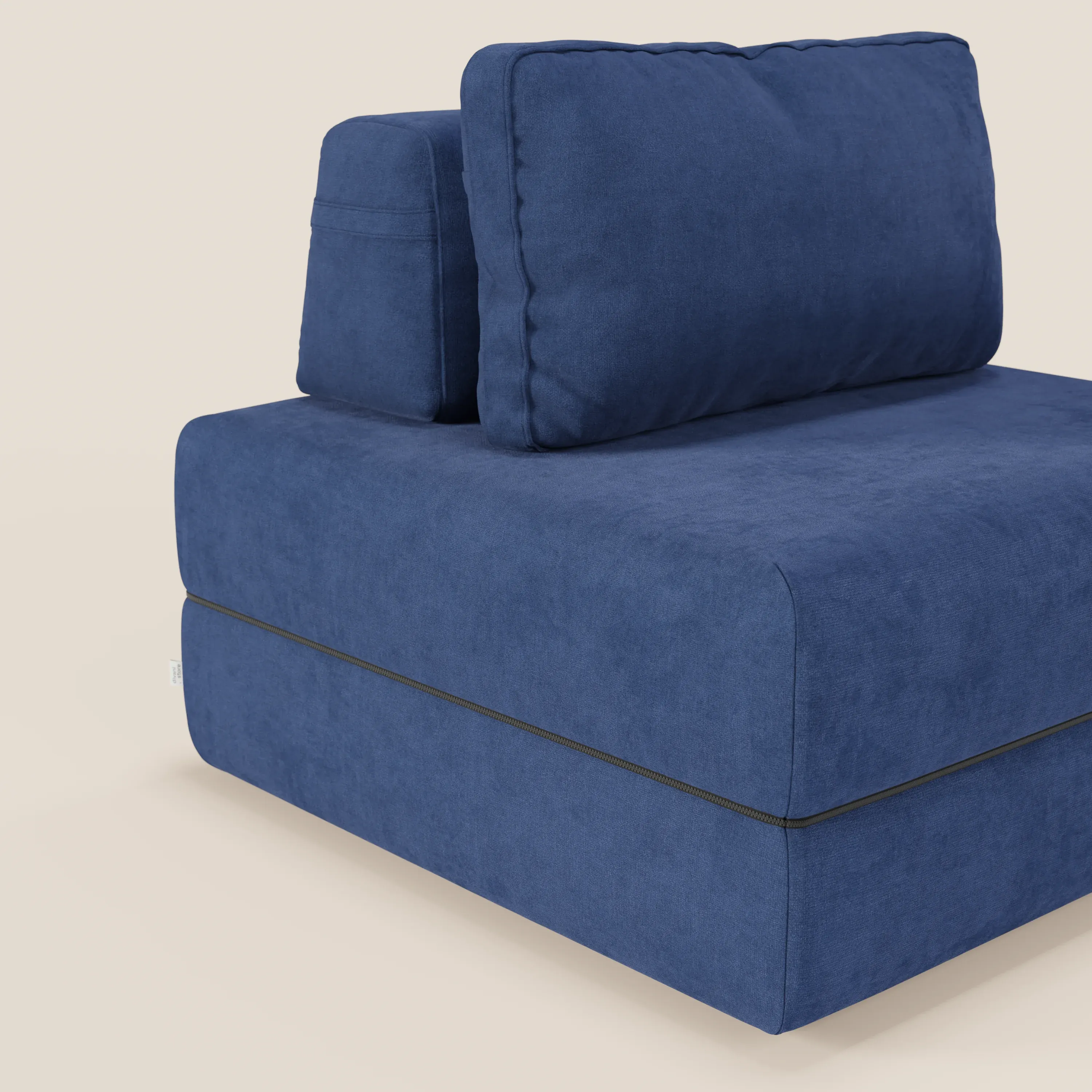 Rift fauteuil-lit Édition STRANGER THINGS avec matelas de 22 cm d'épaisseur et mousse à mémoire de forme - tissu détachable Rouge - Image 53