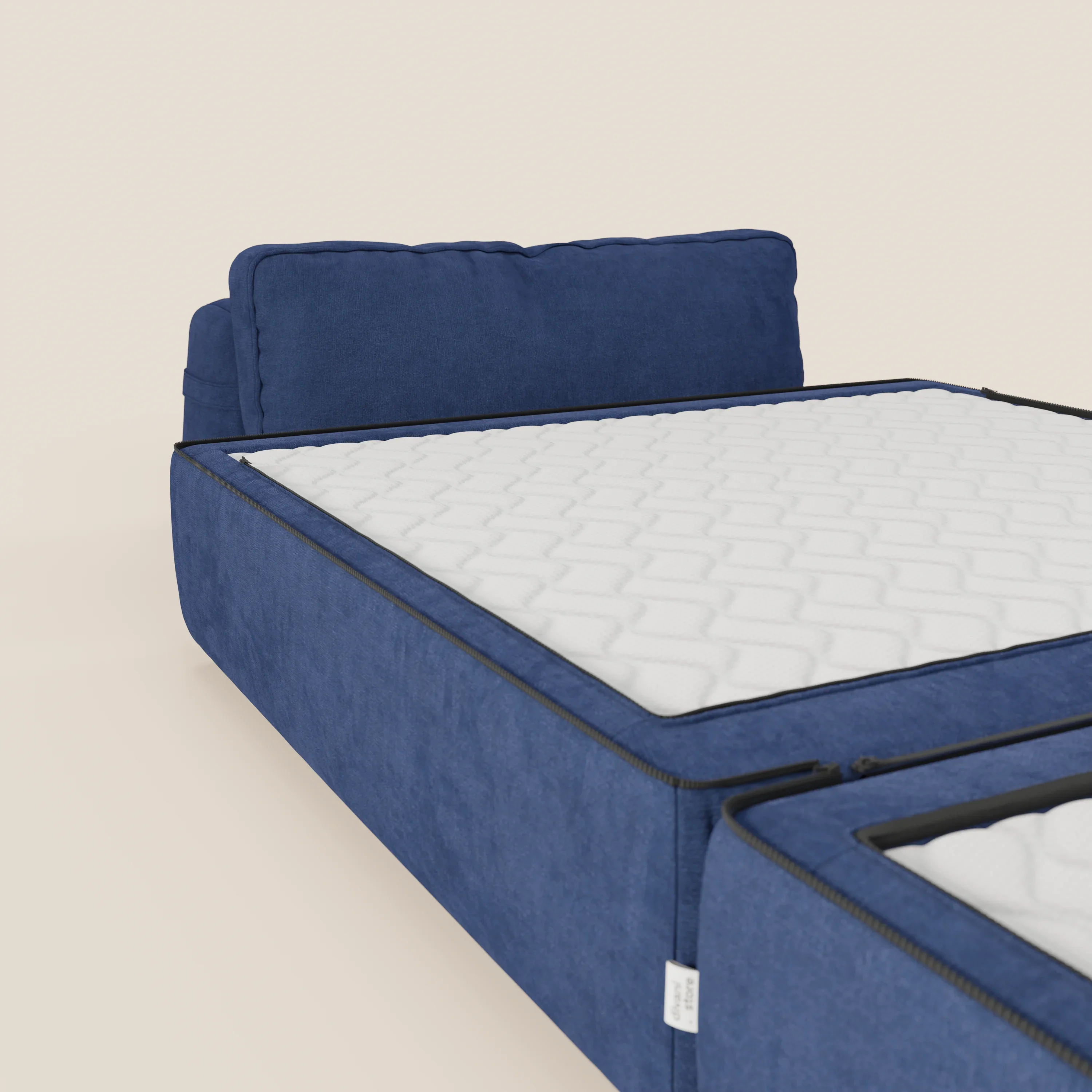 Rift fauteuil-lit Édition STRANGER THINGS avec matelas de 22 cm d'épaisseur et mousse à mémoire de forme - tissu détachable Rouge - Image 57