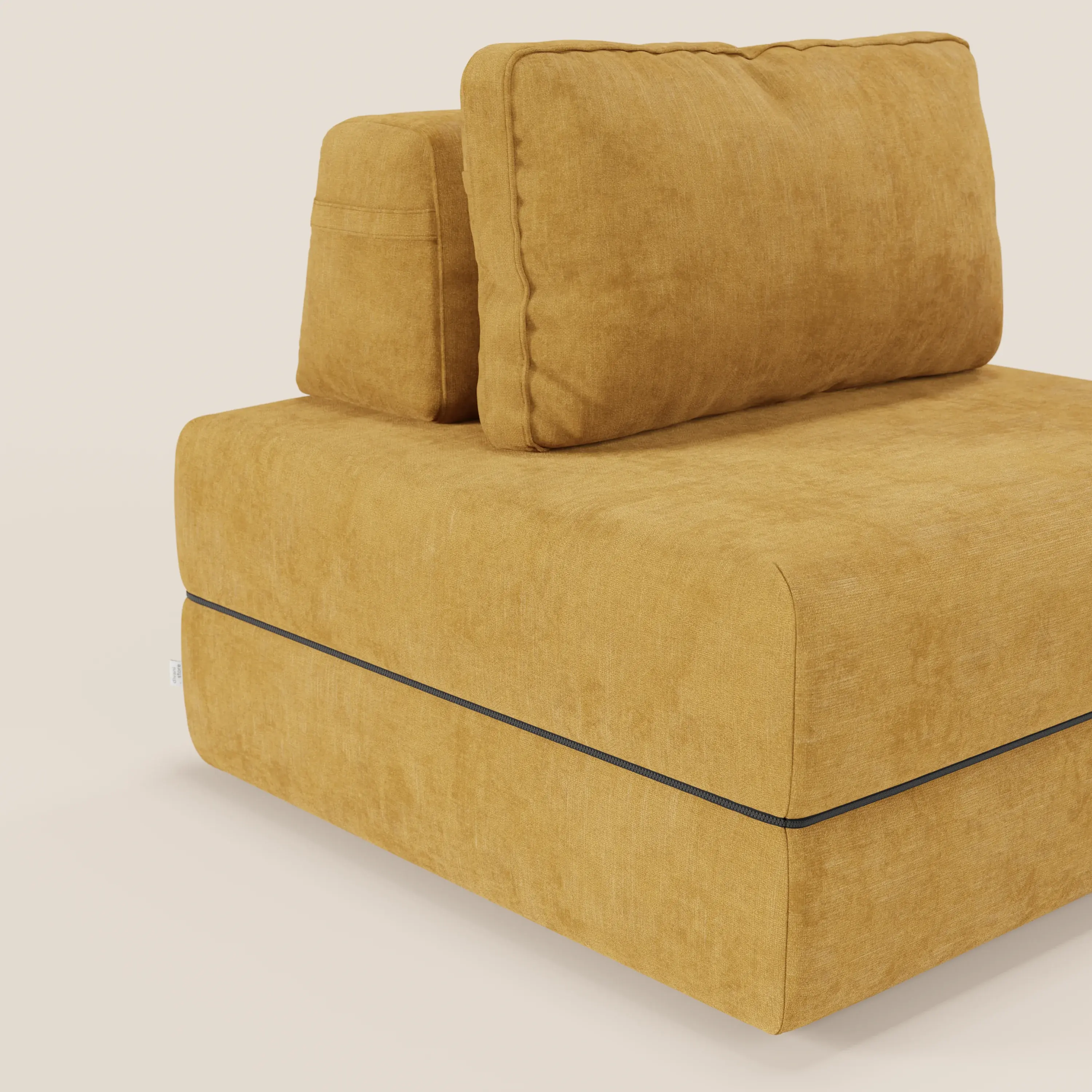 Rift fauteuil-lit Édition STRANGER THINGS avec matelas de 22 cm d'épaisseur et mousse à mémoire de forme - tissu détachable Rouge - Image 65