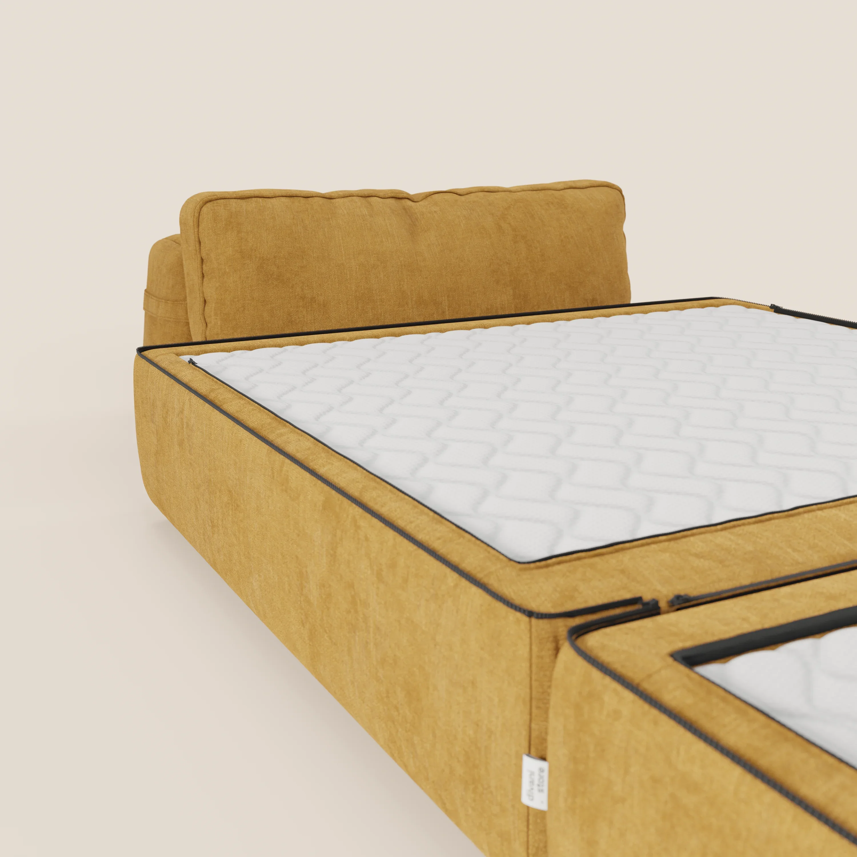 Rift fauteuil-lit Édition STRANGER THINGS avec matelas de 22 cm d'épaisseur et mousse à mémoire de forme - tissu détachable Rouge - Image 69