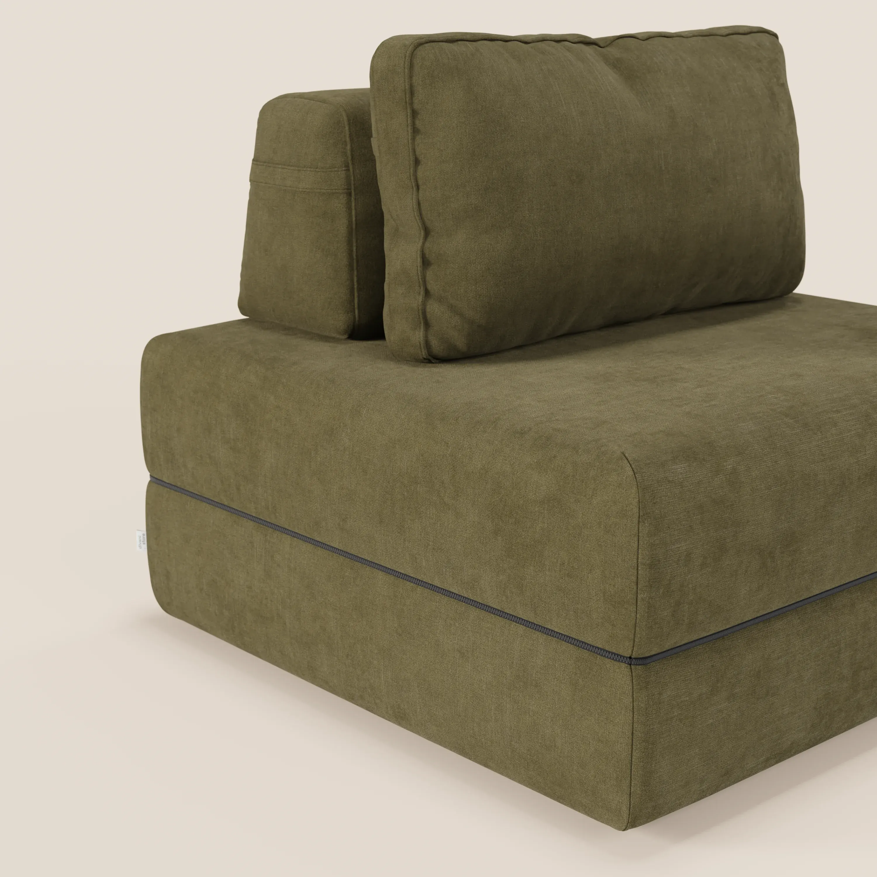 Rift fauteuil-lit Édition STRANGER THINGS avec matelas de 22 cm d'épaisseur et mousse à mémoire de forme - tissu détachable Rouge - Image 7
