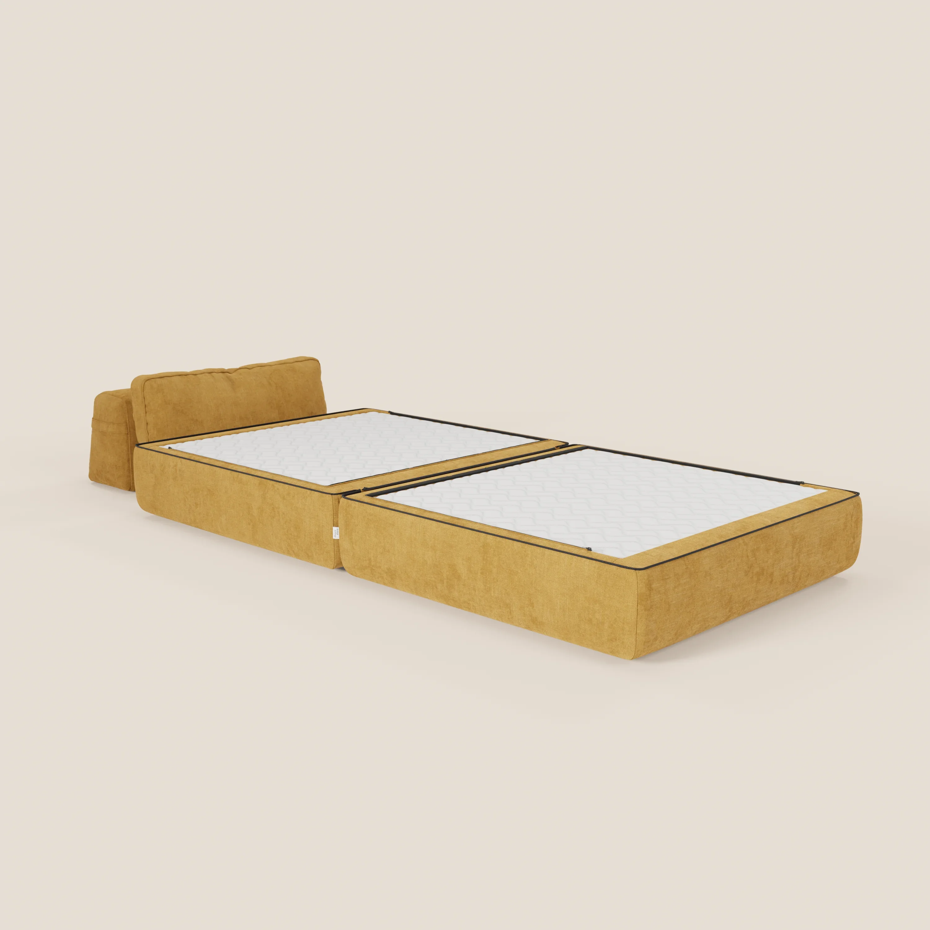 Rift fauteuil-lit Édition STRANGER THINGS avec matelas de 22 cm d'épaisseur et mousse à mémoire de forme - tissu détachable Rouge - Image 70