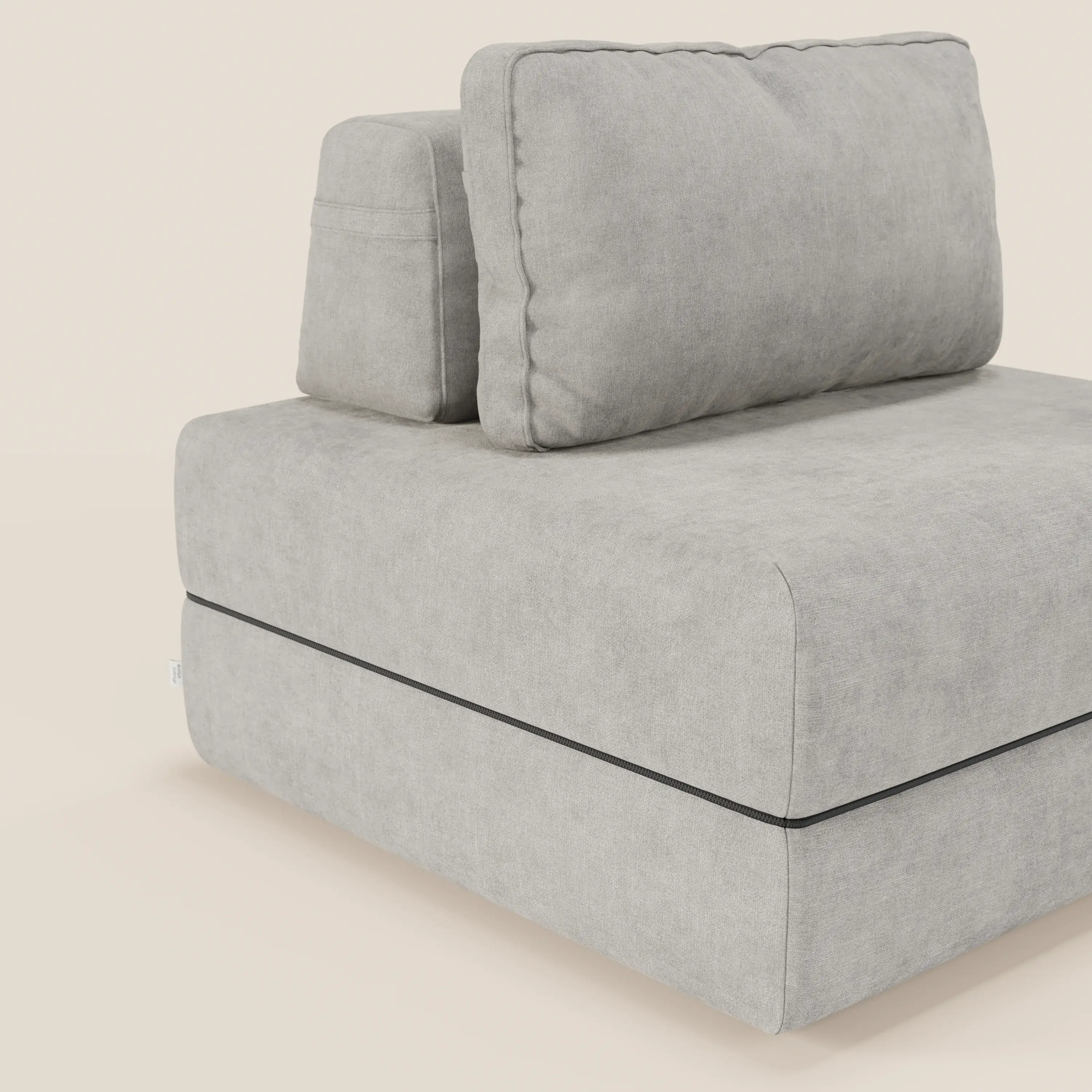 Rift fauteuil-lit Édition STRANGER THINGS avec matelas de 22 cm d'épaisseur et mousse à mémoire de forme - tissu détachable Rouge - Image 77