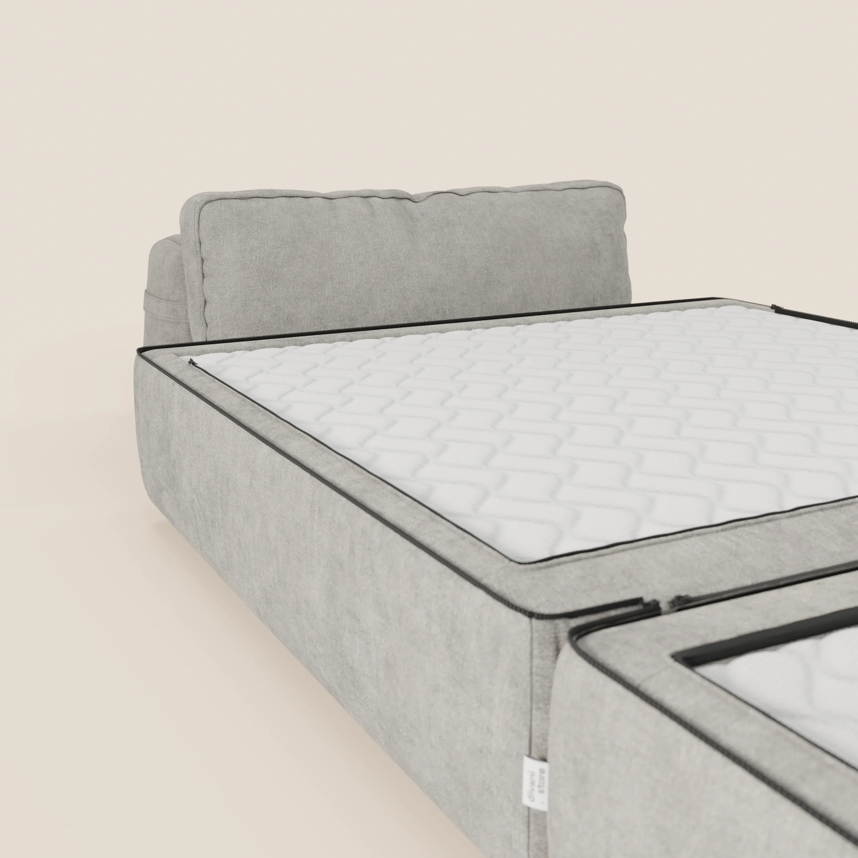 Rift fauteuil-lit Édition STRANGER THINGS avec matelas de 22 cm d'épaisseur et mousse à mémoire de forme - tissu détachable Rouge - Image 81