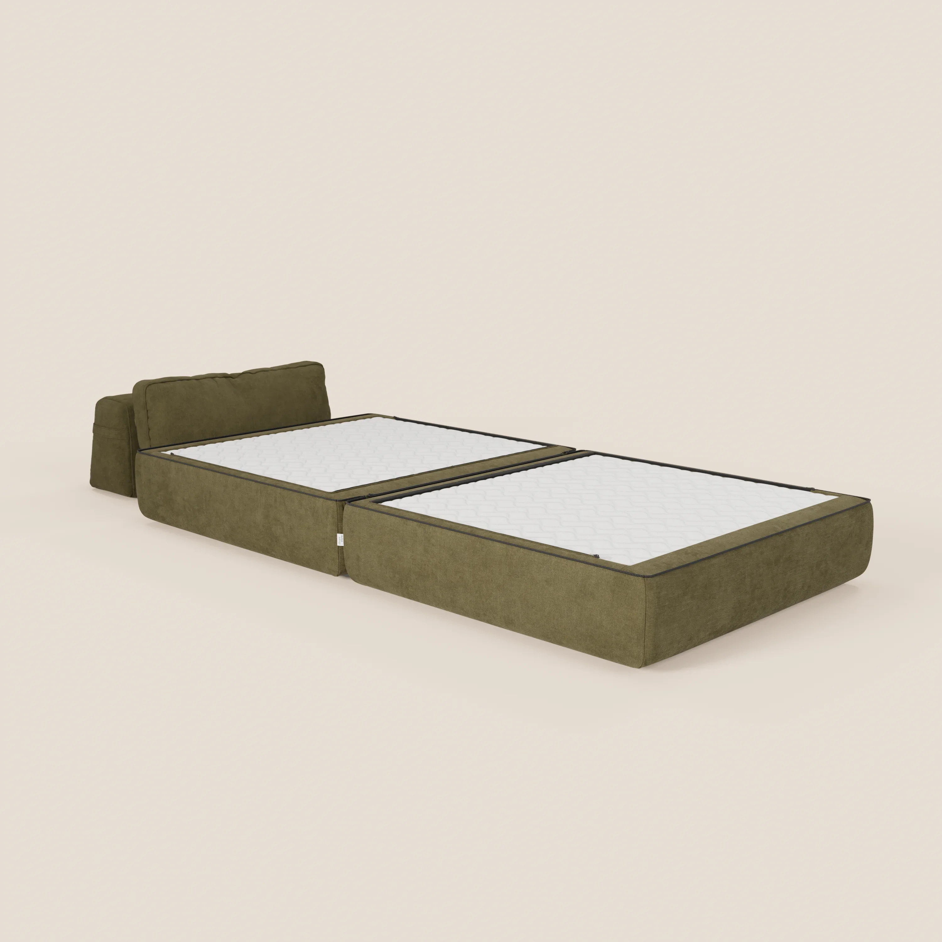 Rift fauteuil-lit Édition STRANGER THINGS avec matelas de 22 cm d'épaisseur et mousse à mémoire de forme - tissu détachable Rouge - Image 9