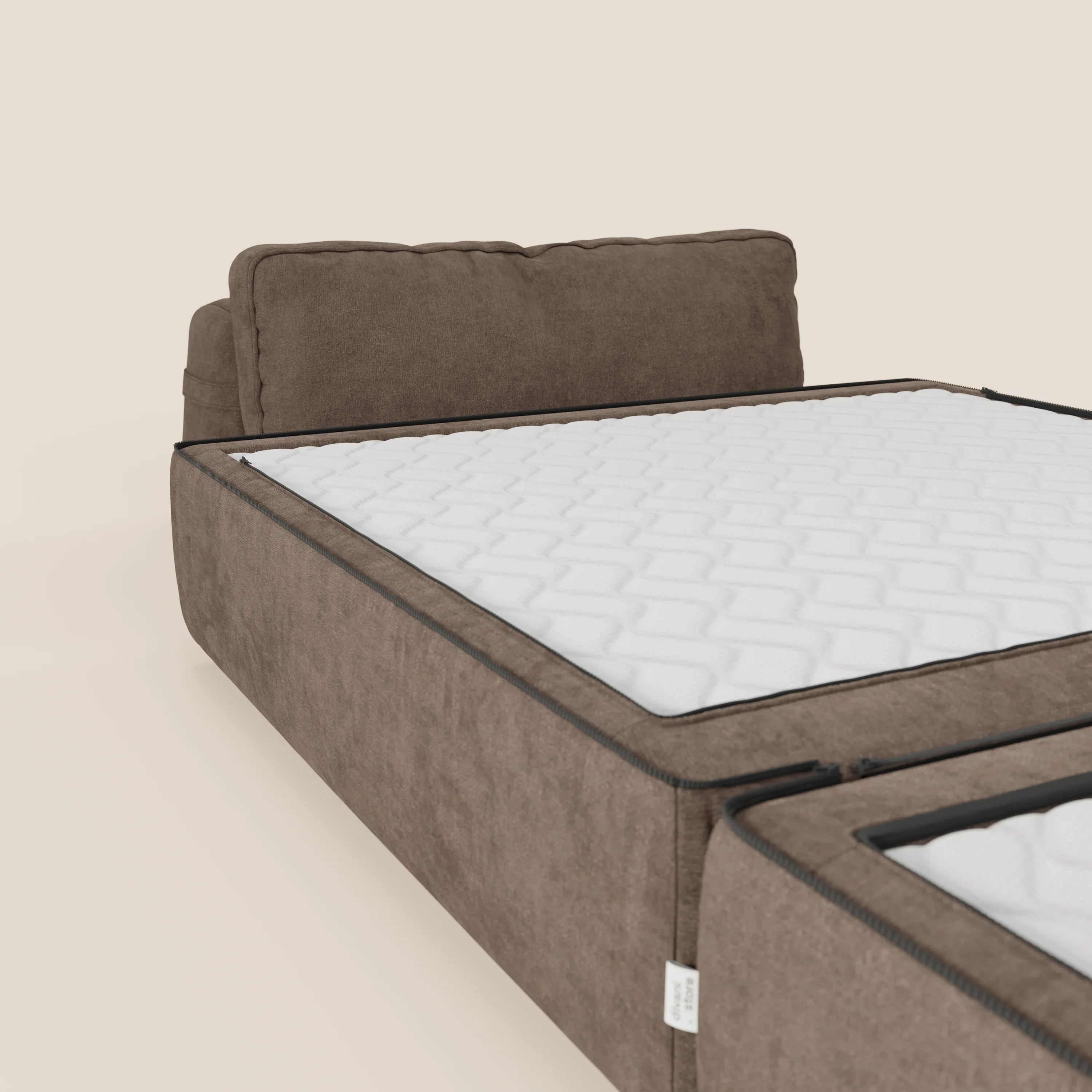 Rift fauteuil-lit Édition STRANGER THINGS avec matelas de 22 cm d'épaisseur et mousse à mémoire de forme - tissu détachable Rouge - Image 93