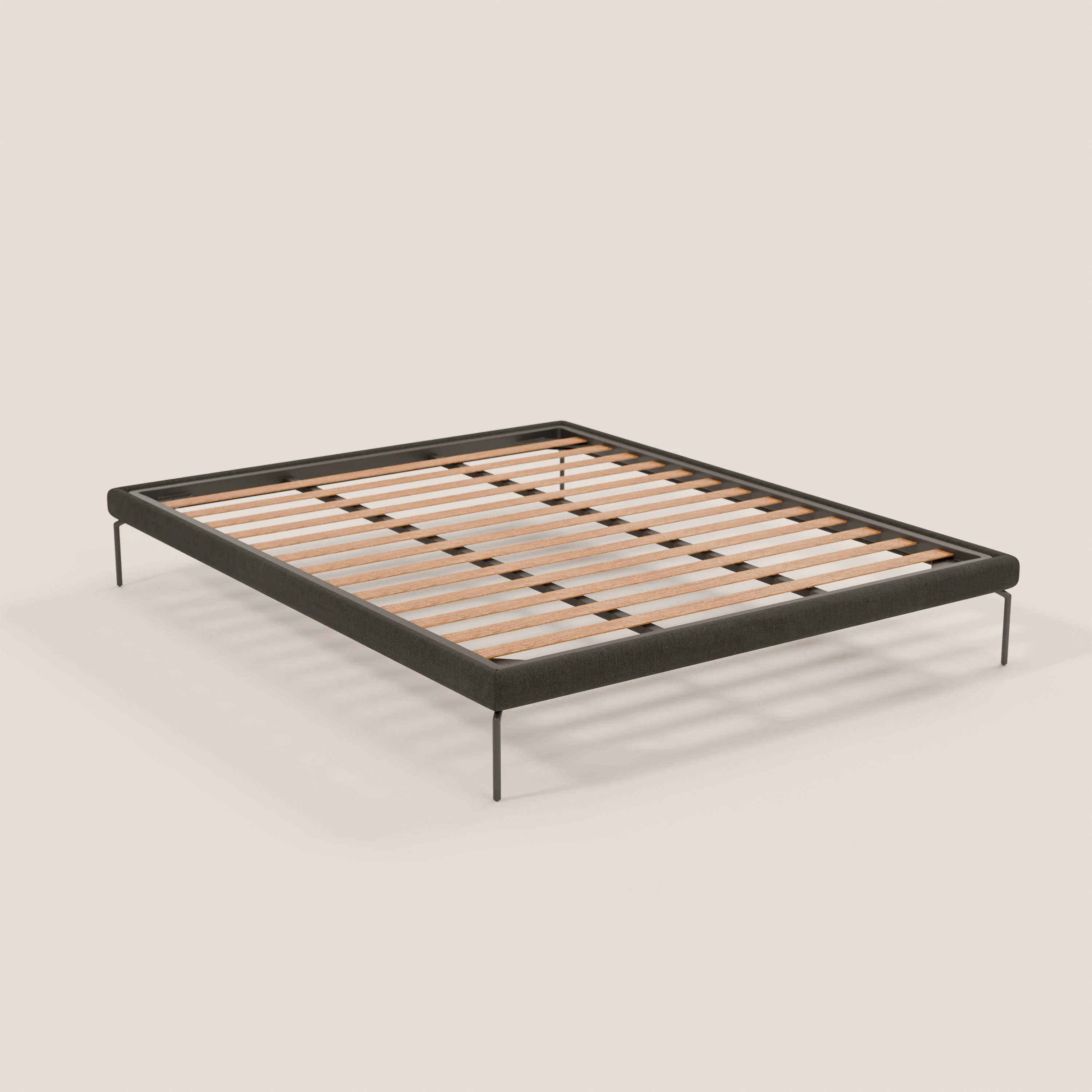 Ring sommier déhoussable avec pieds H 24cm en tissu imperméable T14 anthracite - Image 7