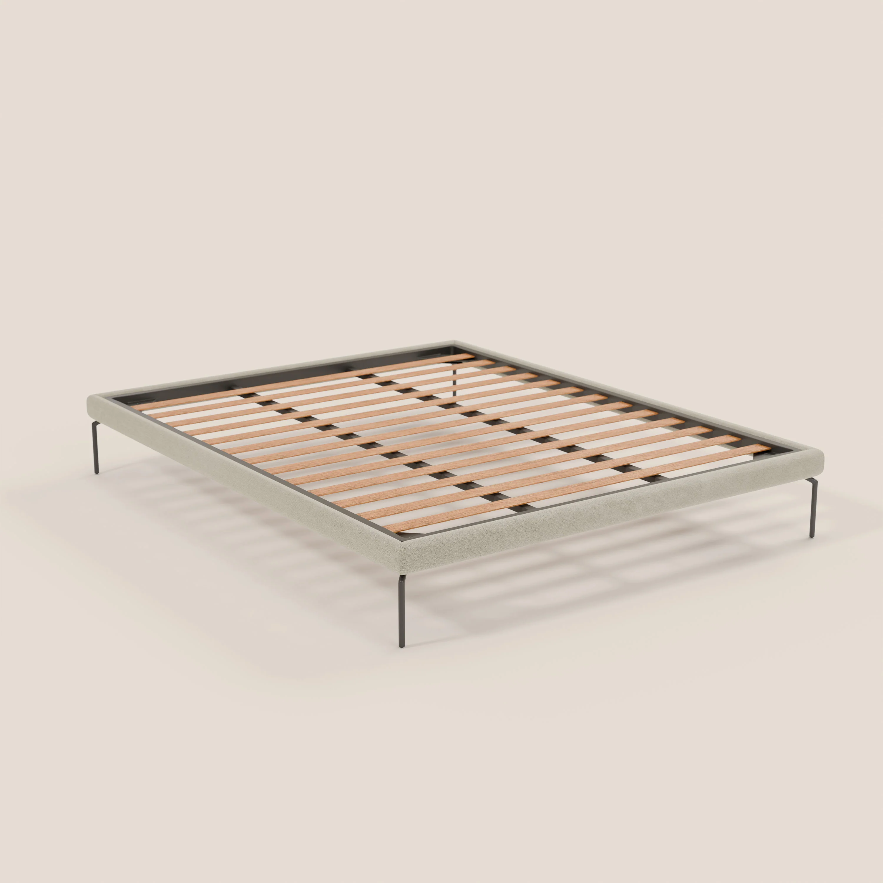 Ring sommier déhoussable avec pieds H 24cm en tissu imperméable T14 crème - Image 7