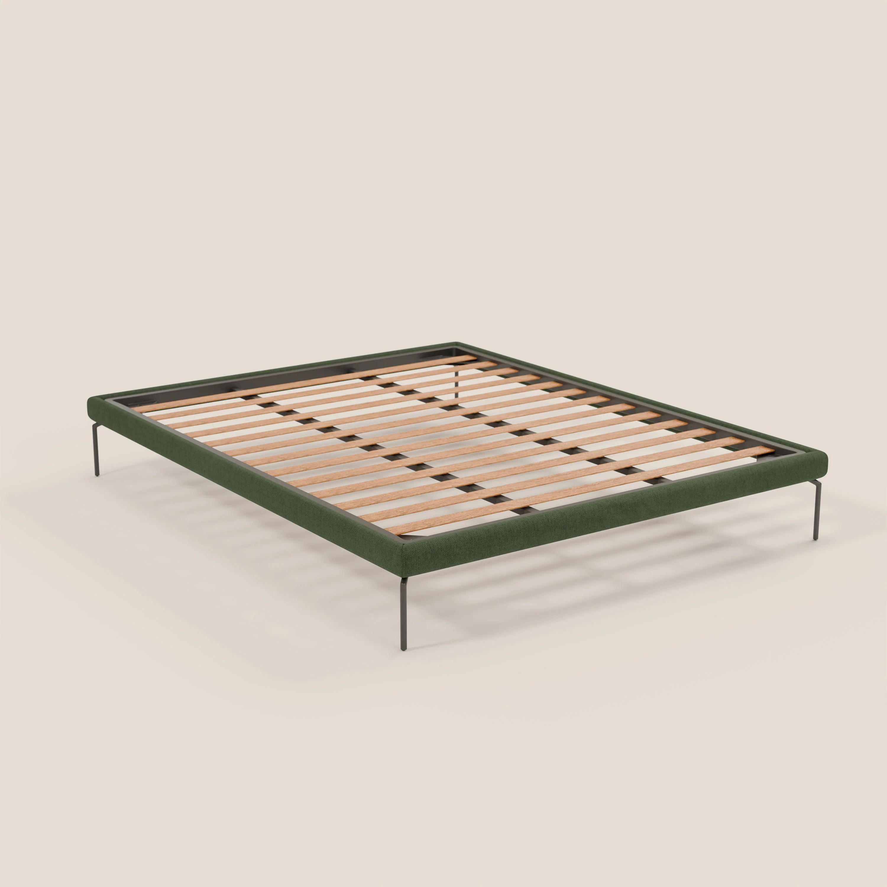 Ring sommier déhoussable avec pieds H 24cm en tissu imperméable T14 vert - Image 7