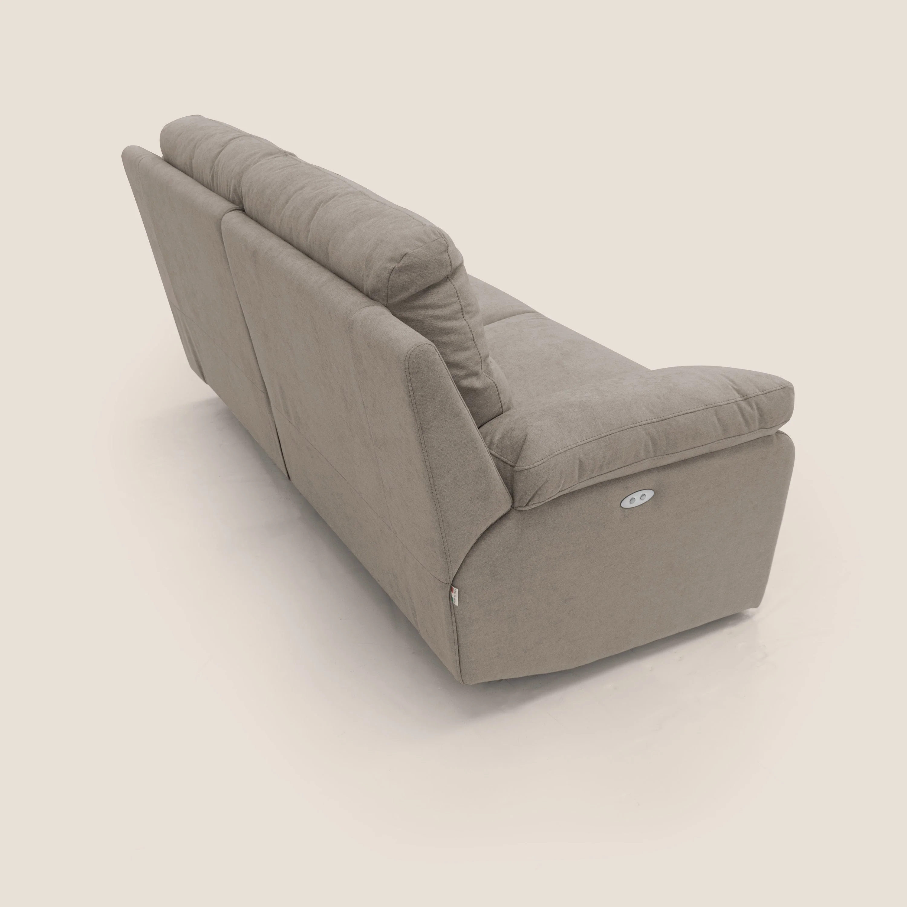 Romeo Canapé avec relax électrique en tissu doux imperméable T02 beige - Image 11