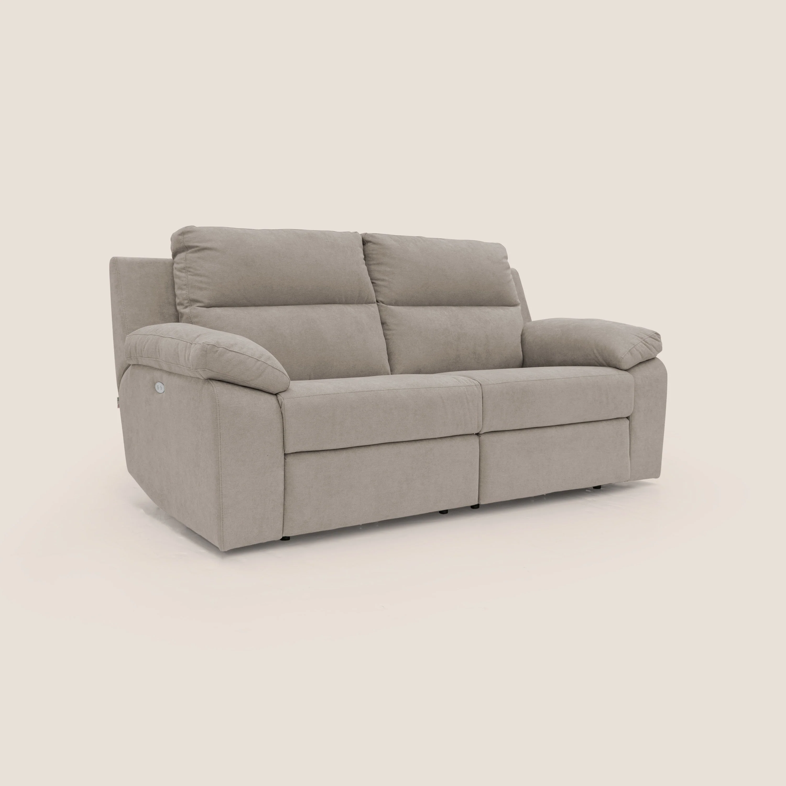 Romeo Canapé avec relax électrique en tissu doux imperméable T02 beige - Image 3