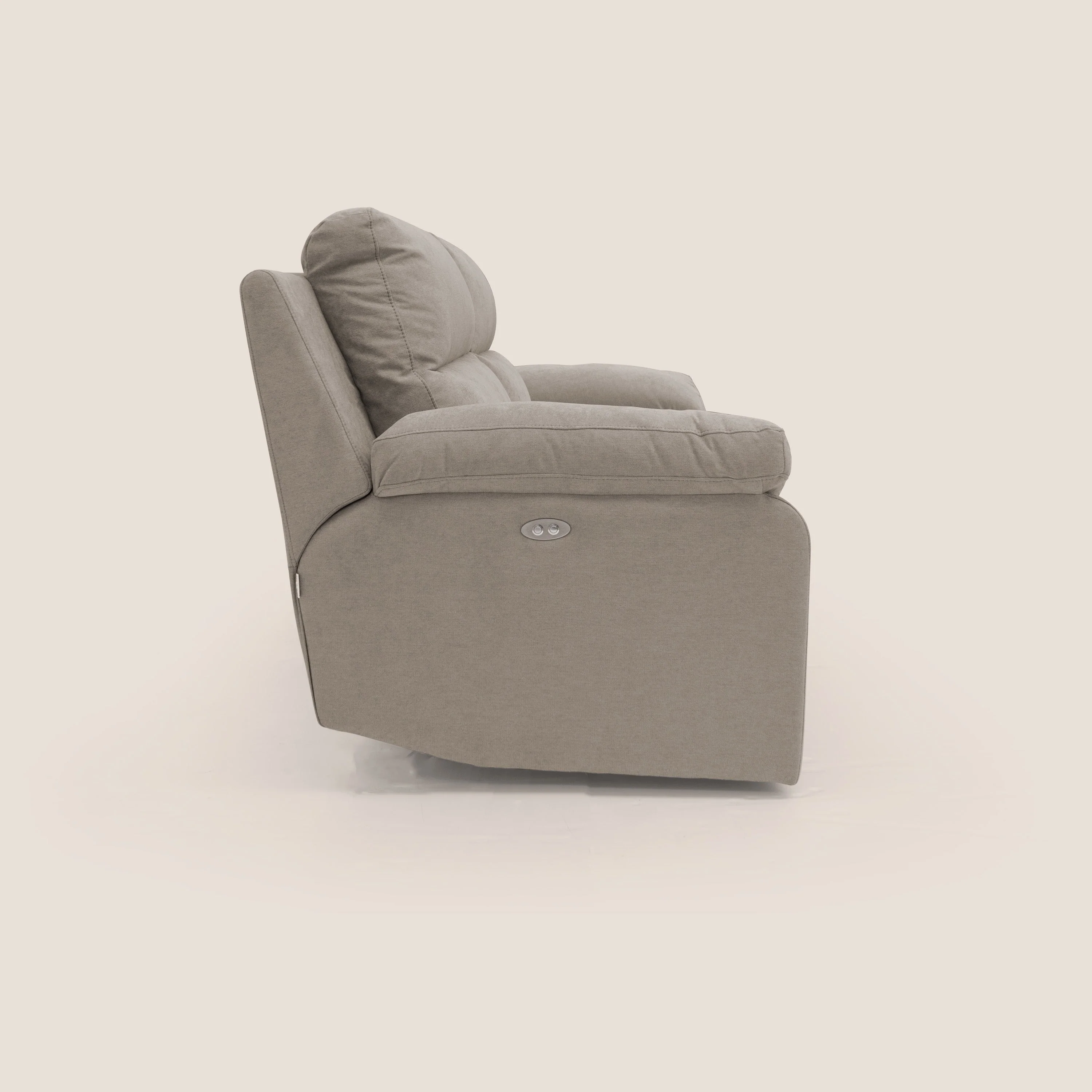 Romeo Canapé avec relax électrique en tissu doux imperméable T02 beige - Image 9