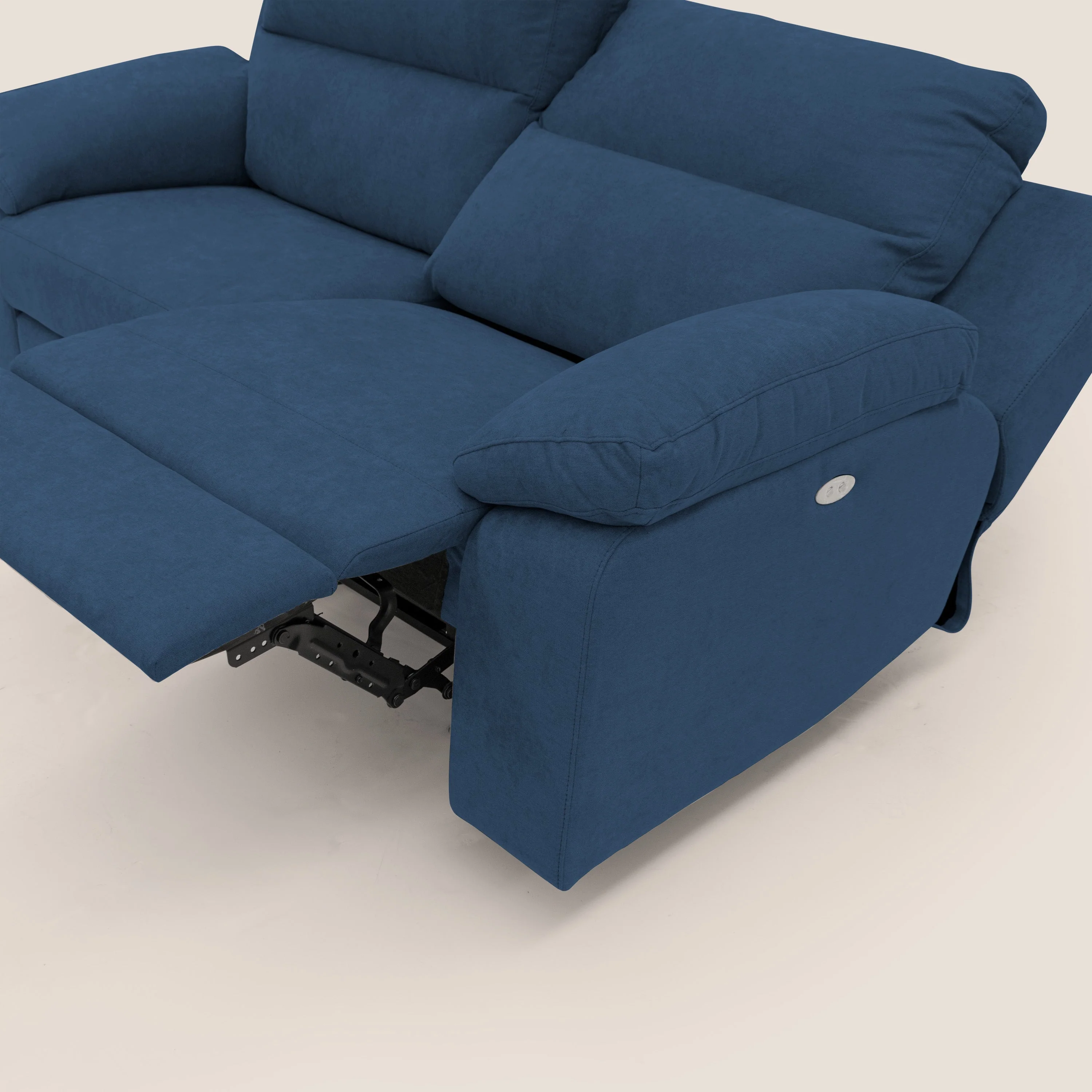 Romeo Canapé avec relax électrique en tissu doux imperméable T02 bleu - Image 10