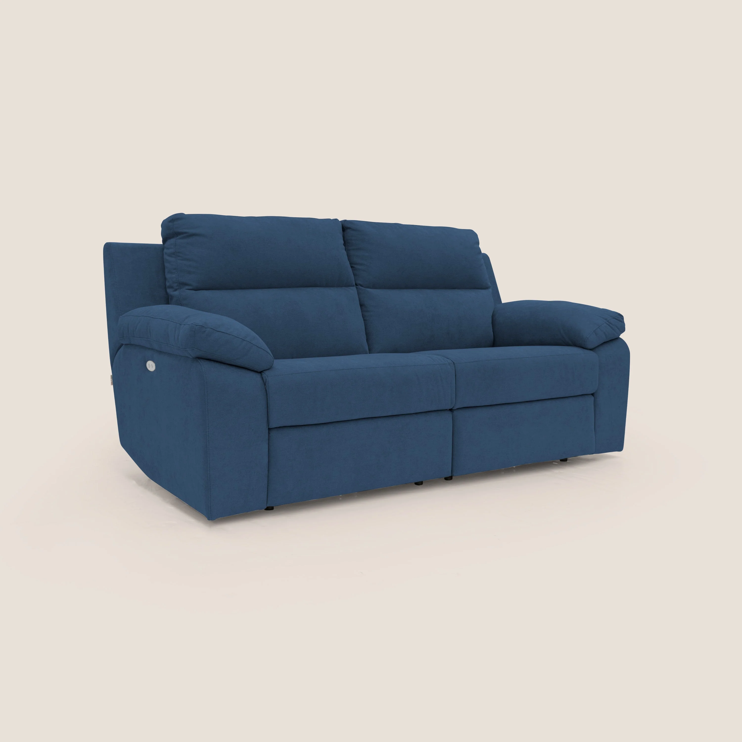 Romeo Canapé avec relax électrique en tissu doux imperméable T02 bleu - Image 3