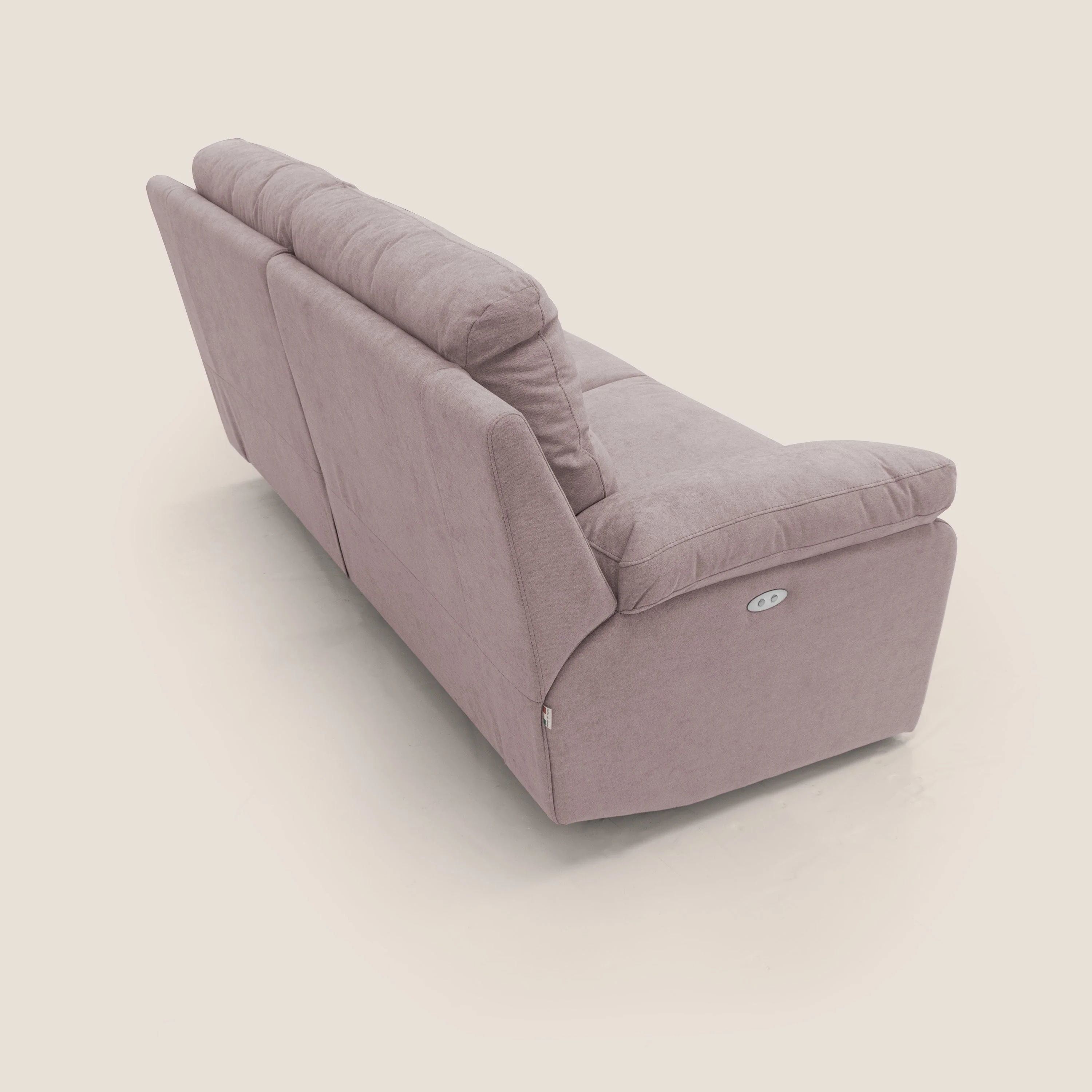 Romeo Canapé avec relax électrique en tissu doux imperméable T02 rose - Image 11