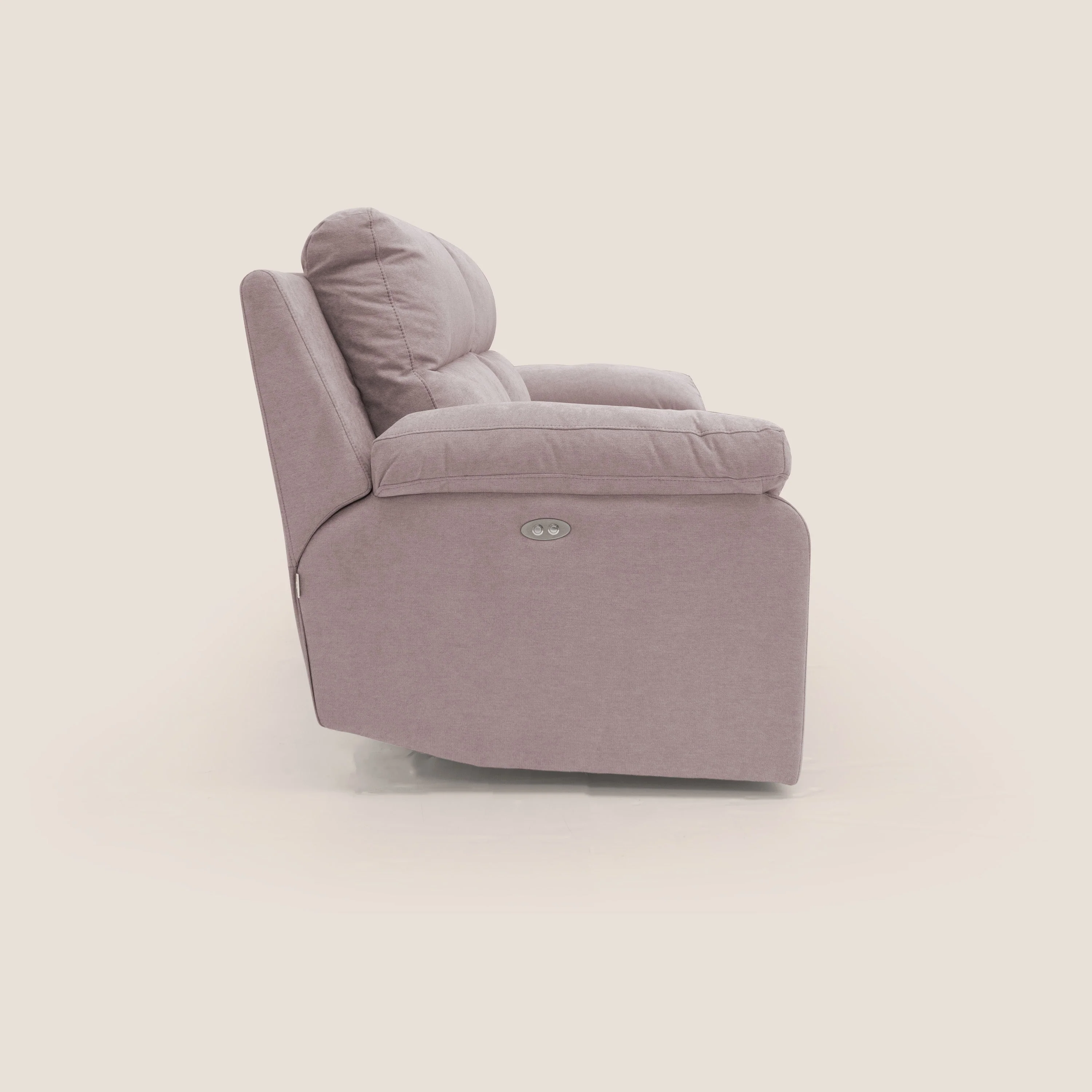 Romeo Canapé avec relax électrique en tissu doux imperméable T02 rose - Image 9